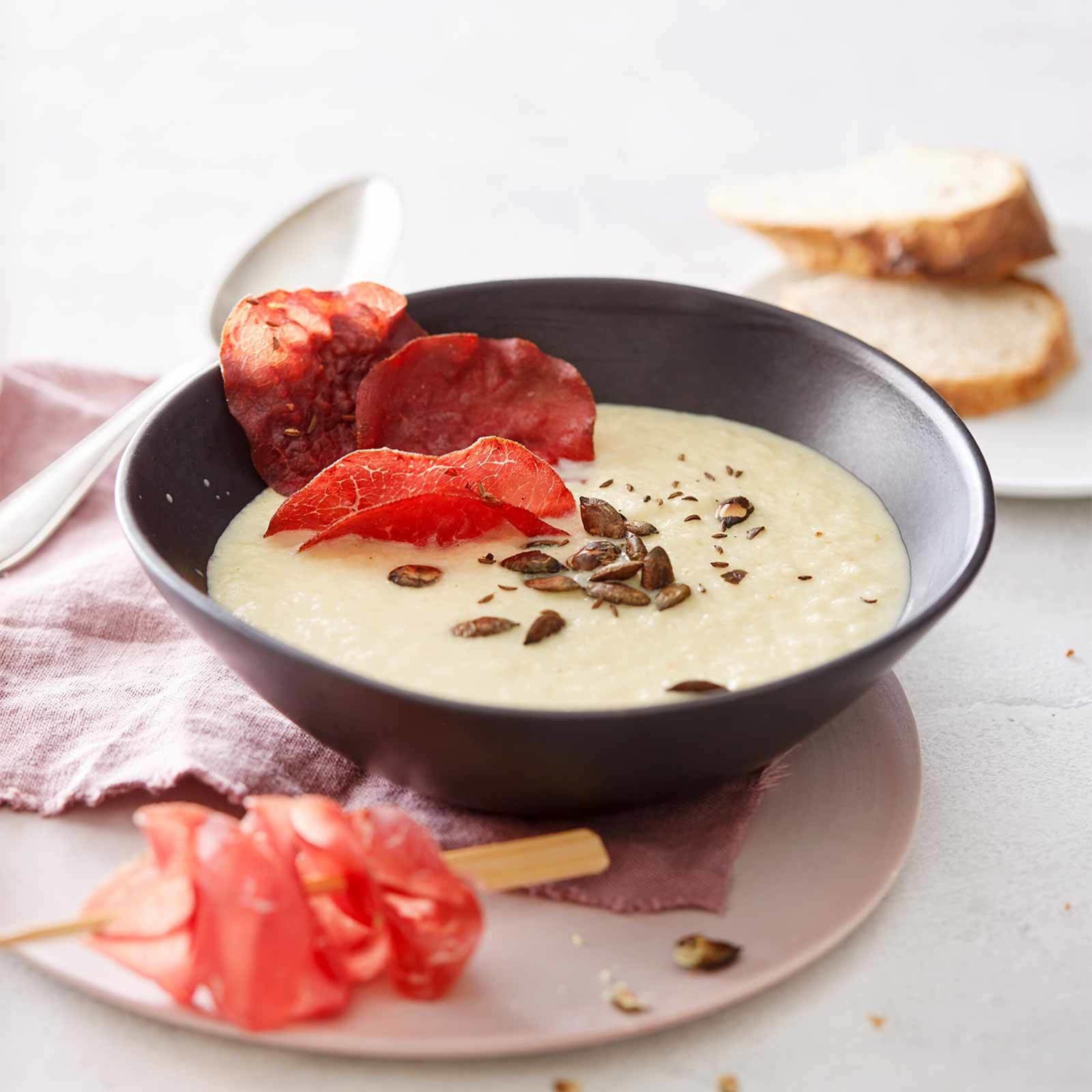 Sauerkrautsuppe mit Mostbröckli