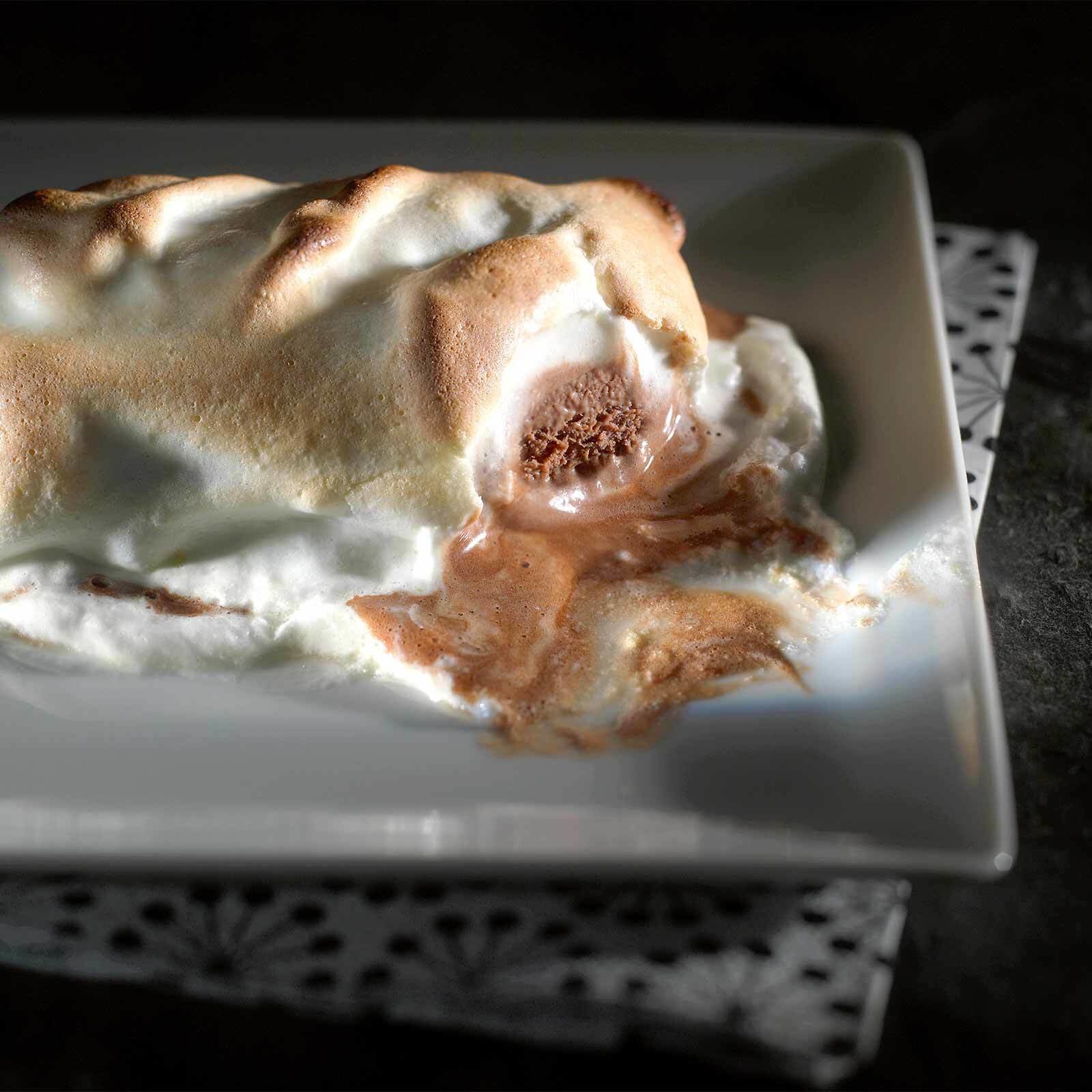 Glace meringuée au gingembre