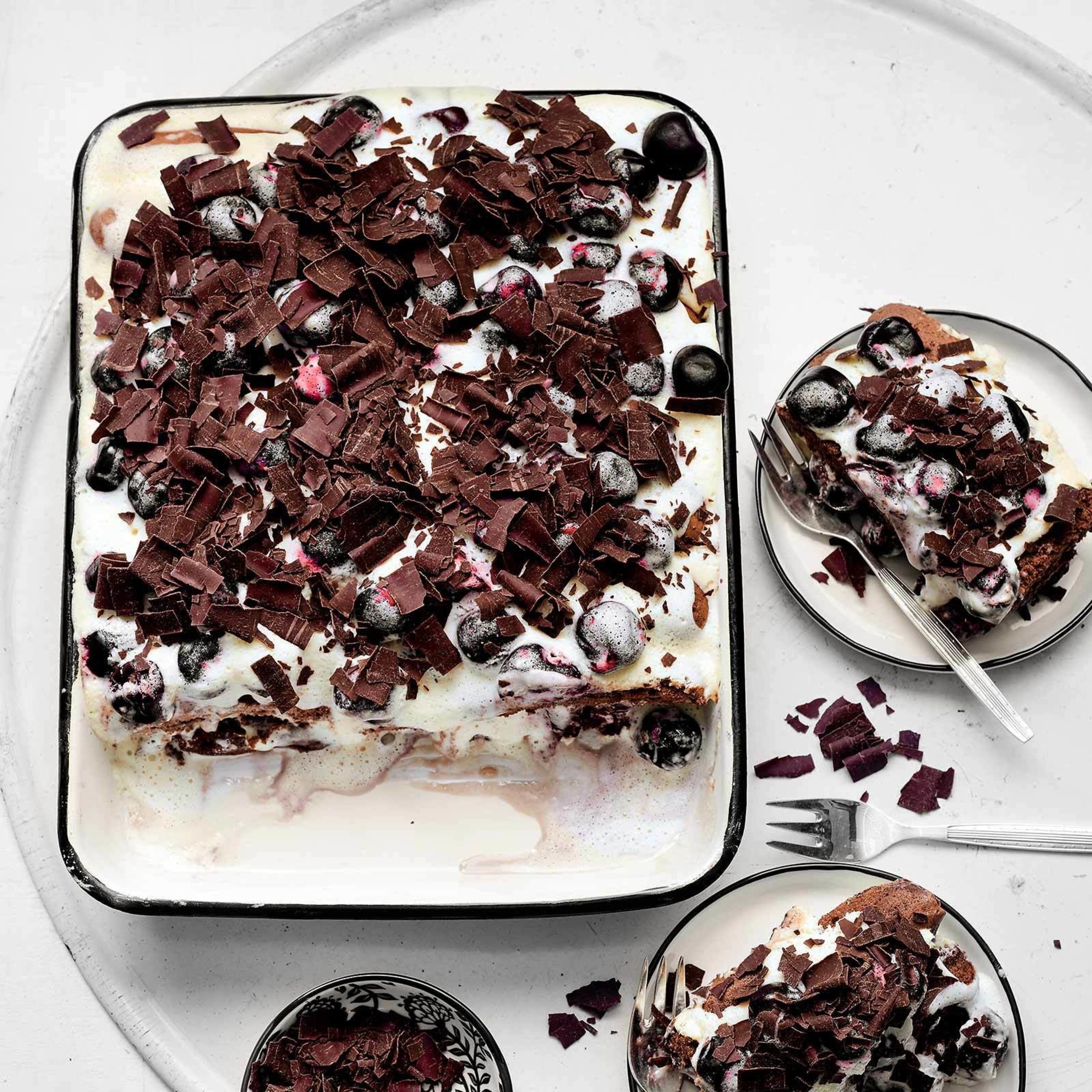 Schnelles Schwarzwälder-Tiramisu