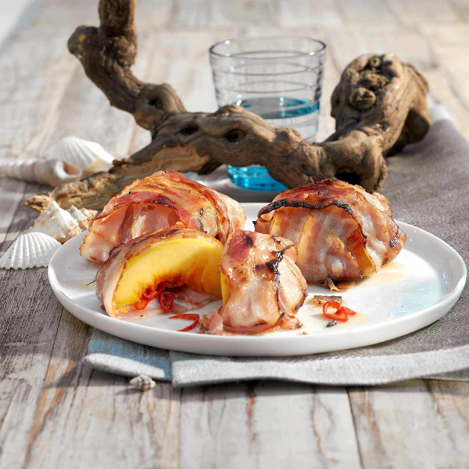 Nectarines au lard