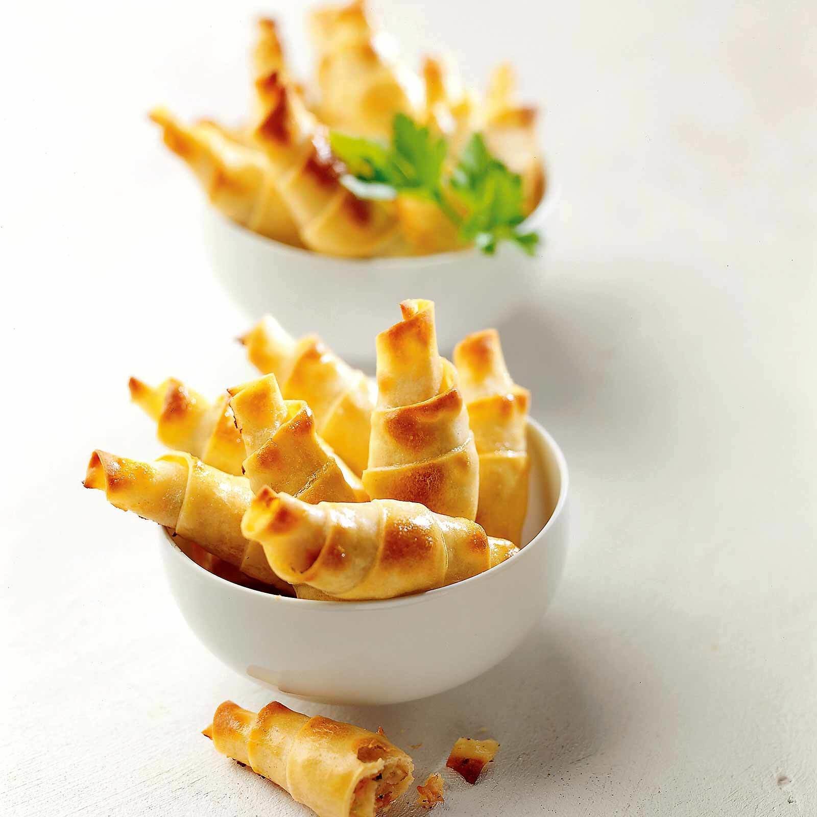 Croissants à la mortadelle