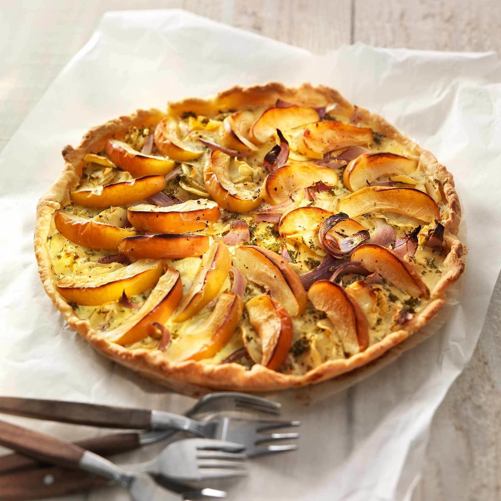Apfel-Petersilienwurzel-Wähe