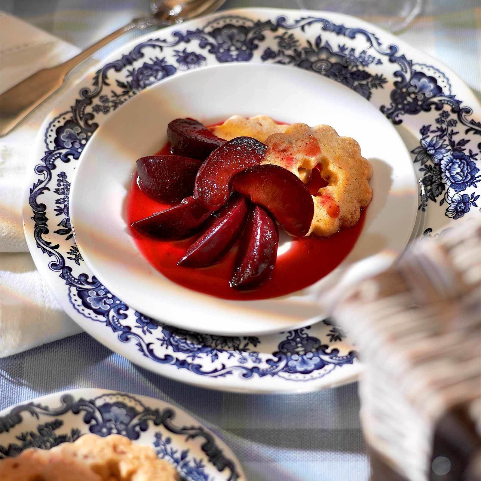 Compote de prunes au xérès