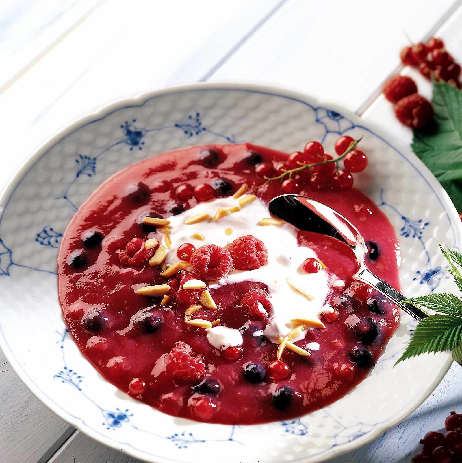 Rote Grütze (Rødgrød)