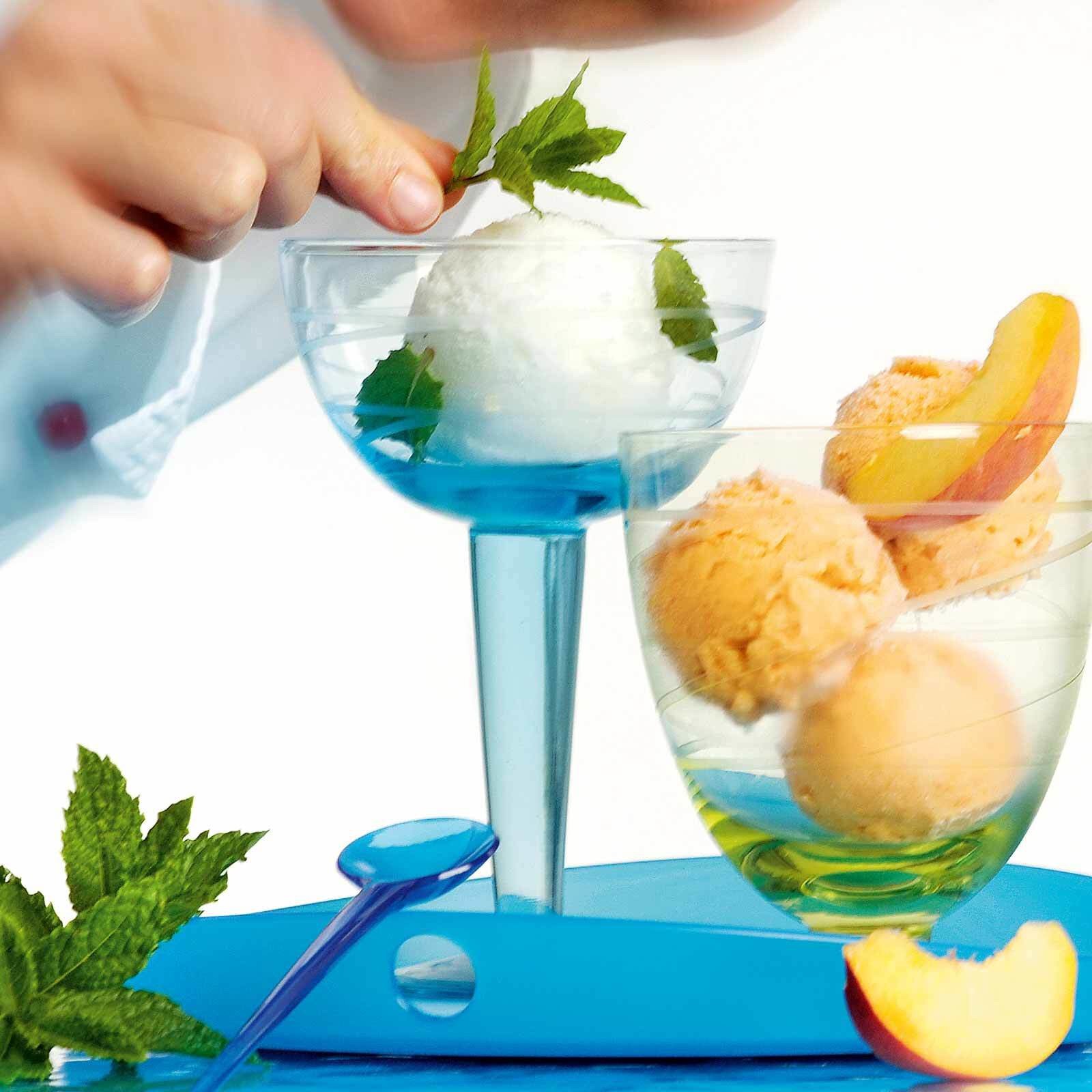 Pfefferminzsorbet