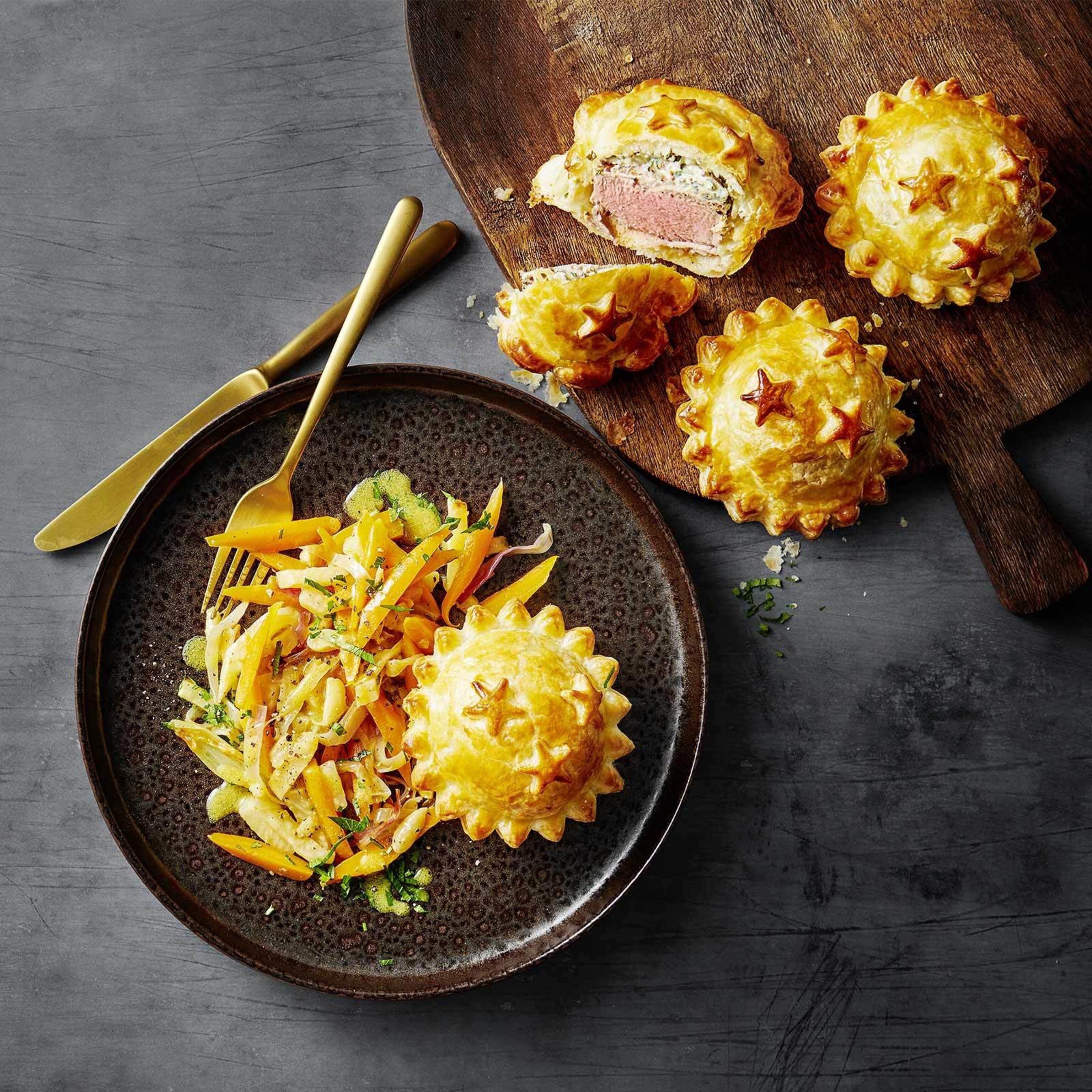 Croustades de filet mignon de porc