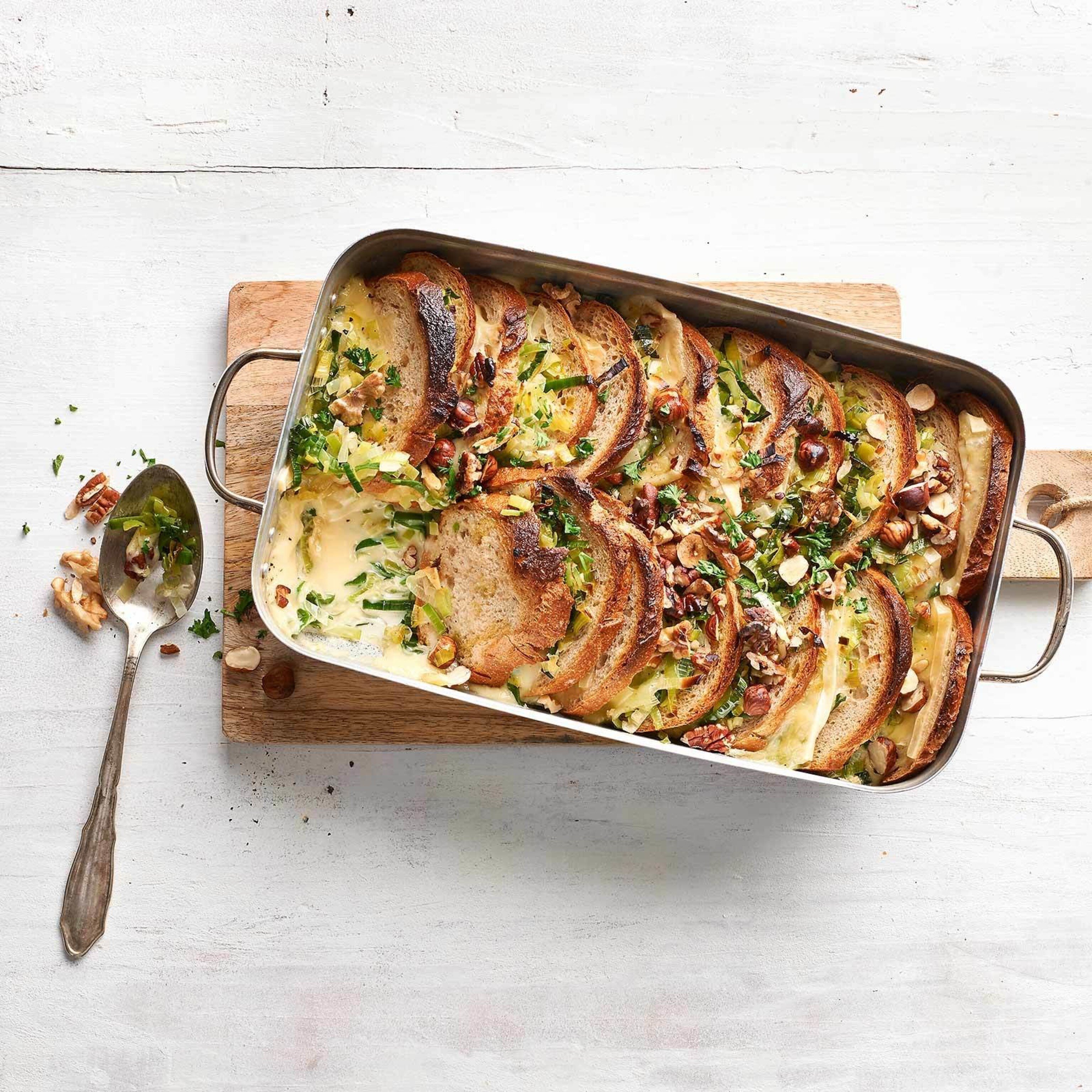Brot-Lauch-Gratin