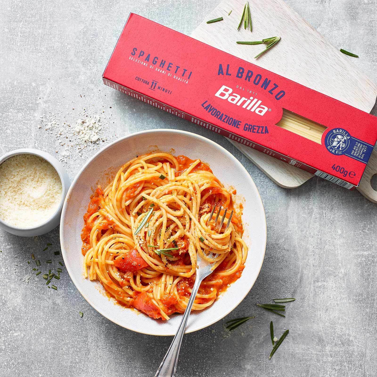 Spaghettis à la poivronnade