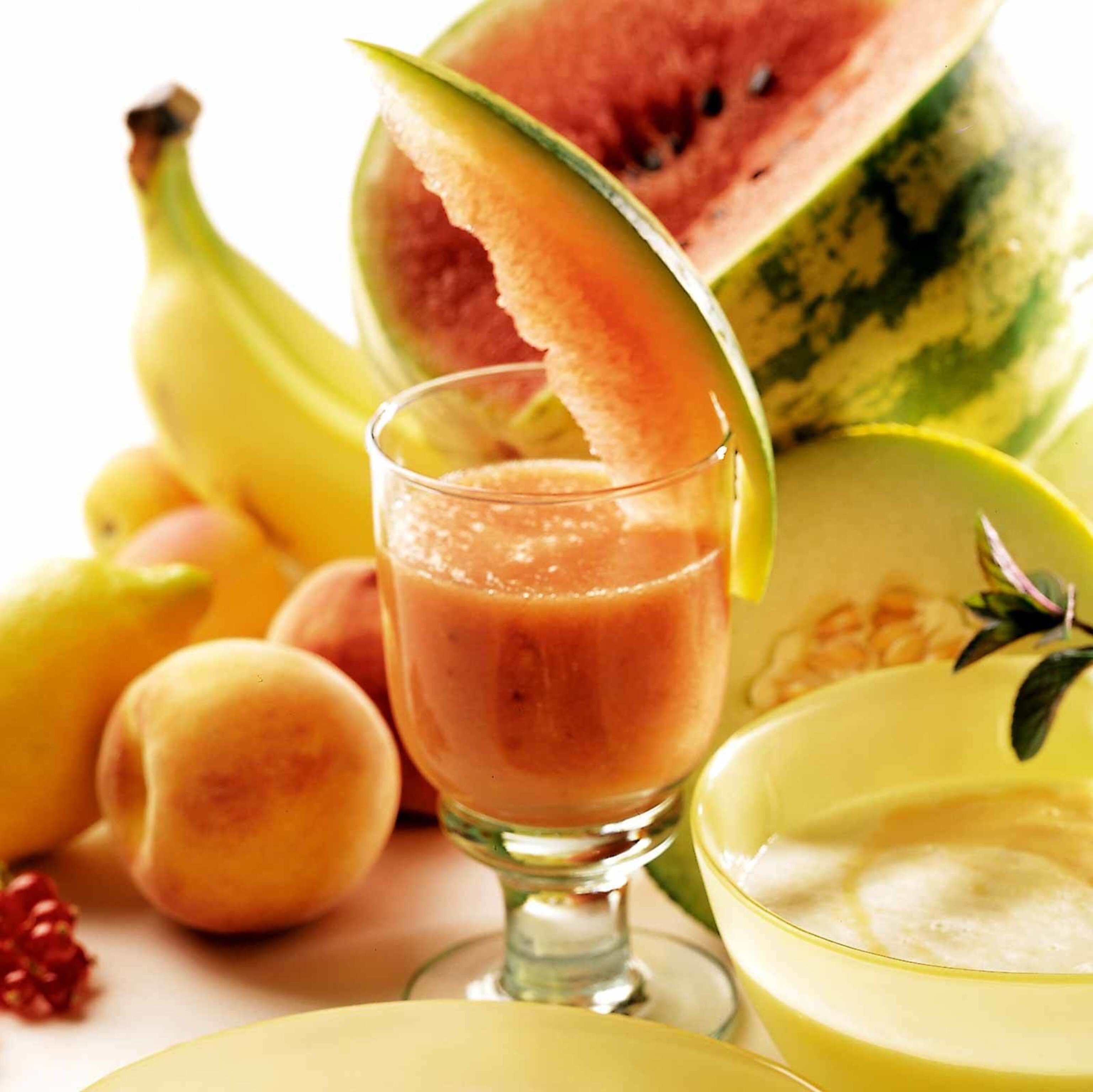 Pfirsich-Melonen-Mix