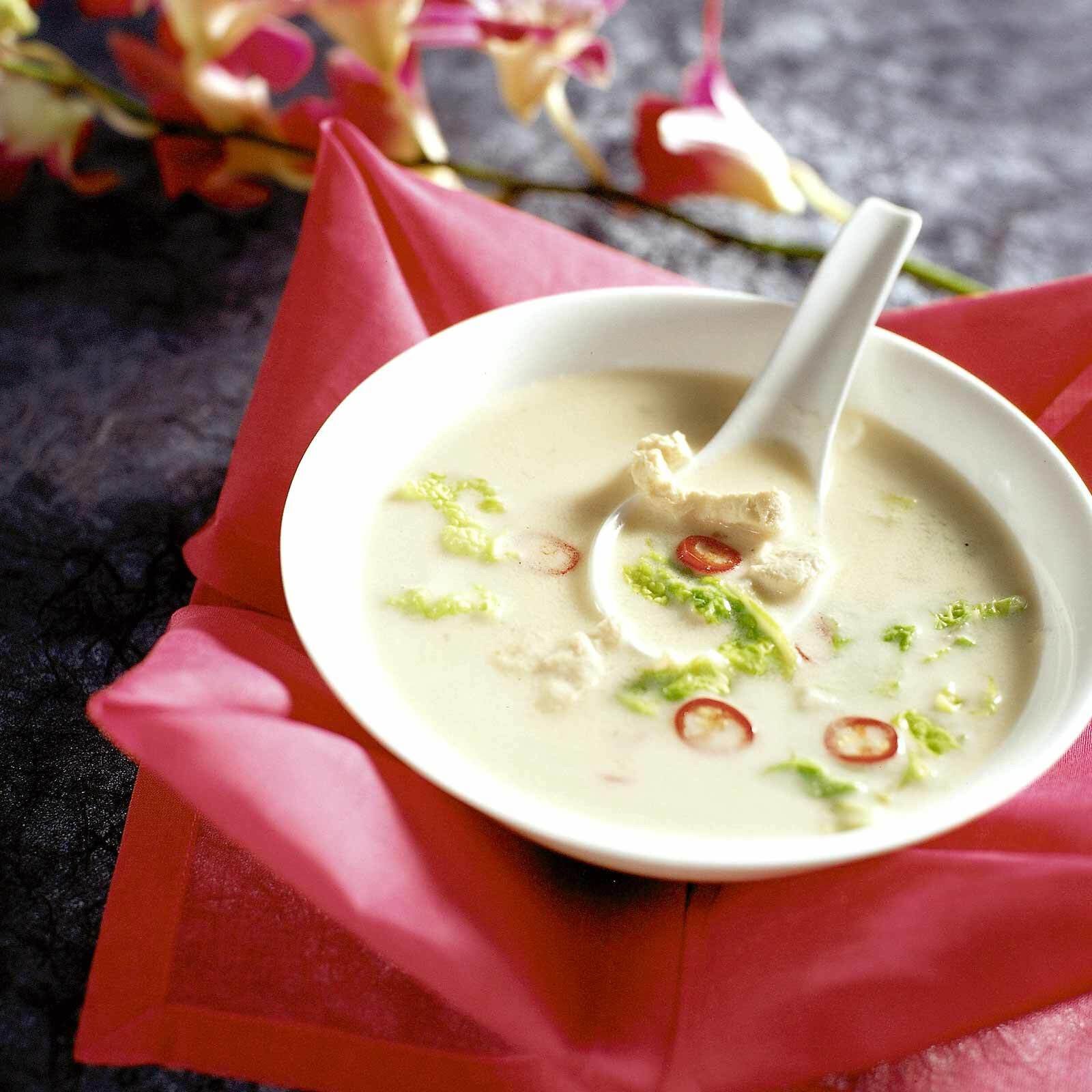 Thailändische Kokossuppe