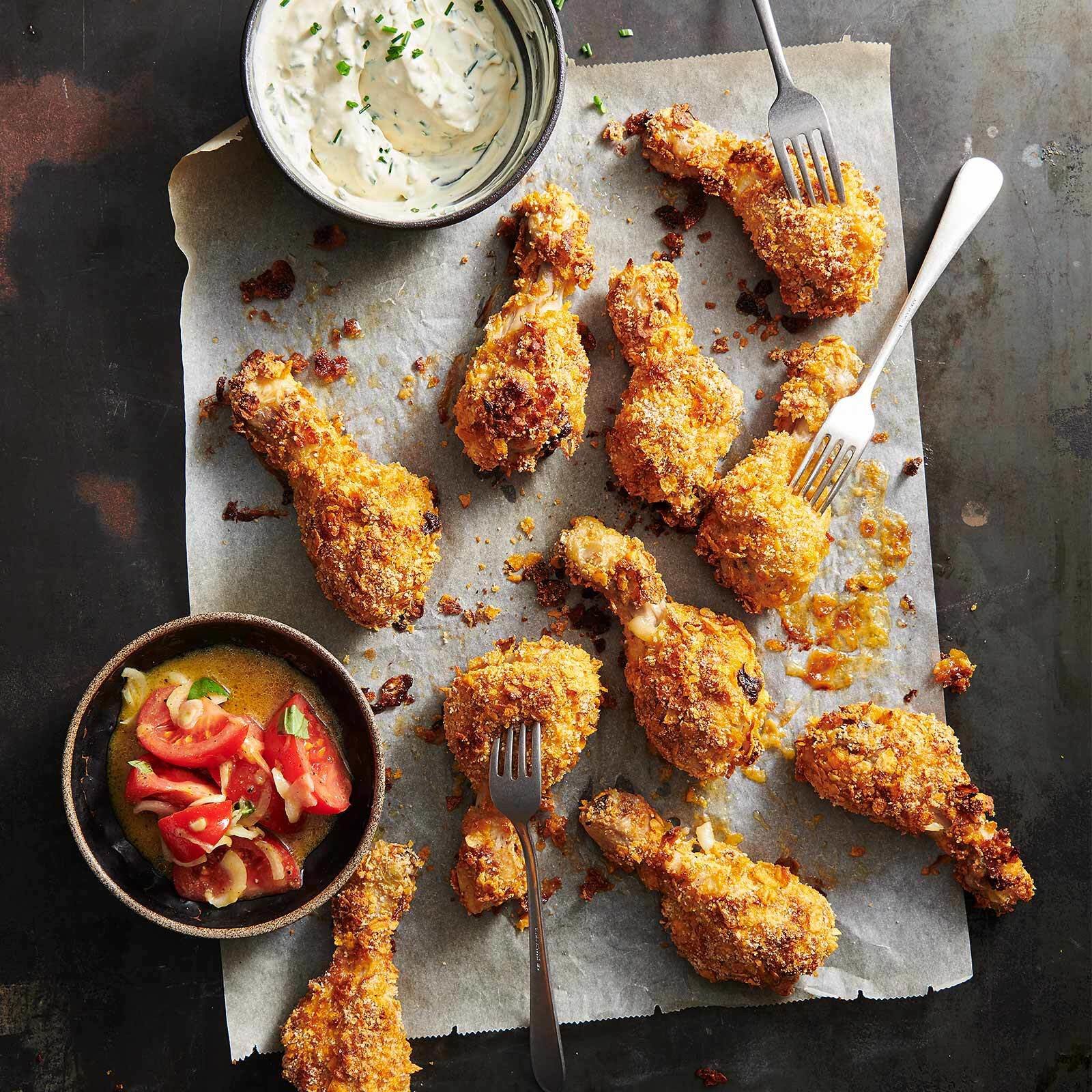 Crispy Chicken mit Cornflakes-Panade