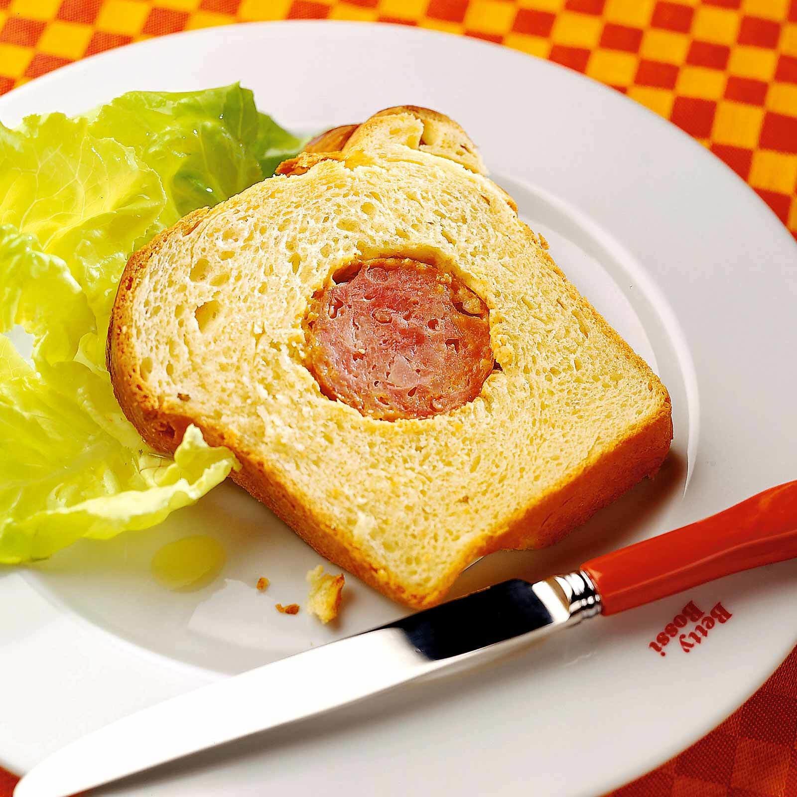 Saucisson im Brioche-Teig