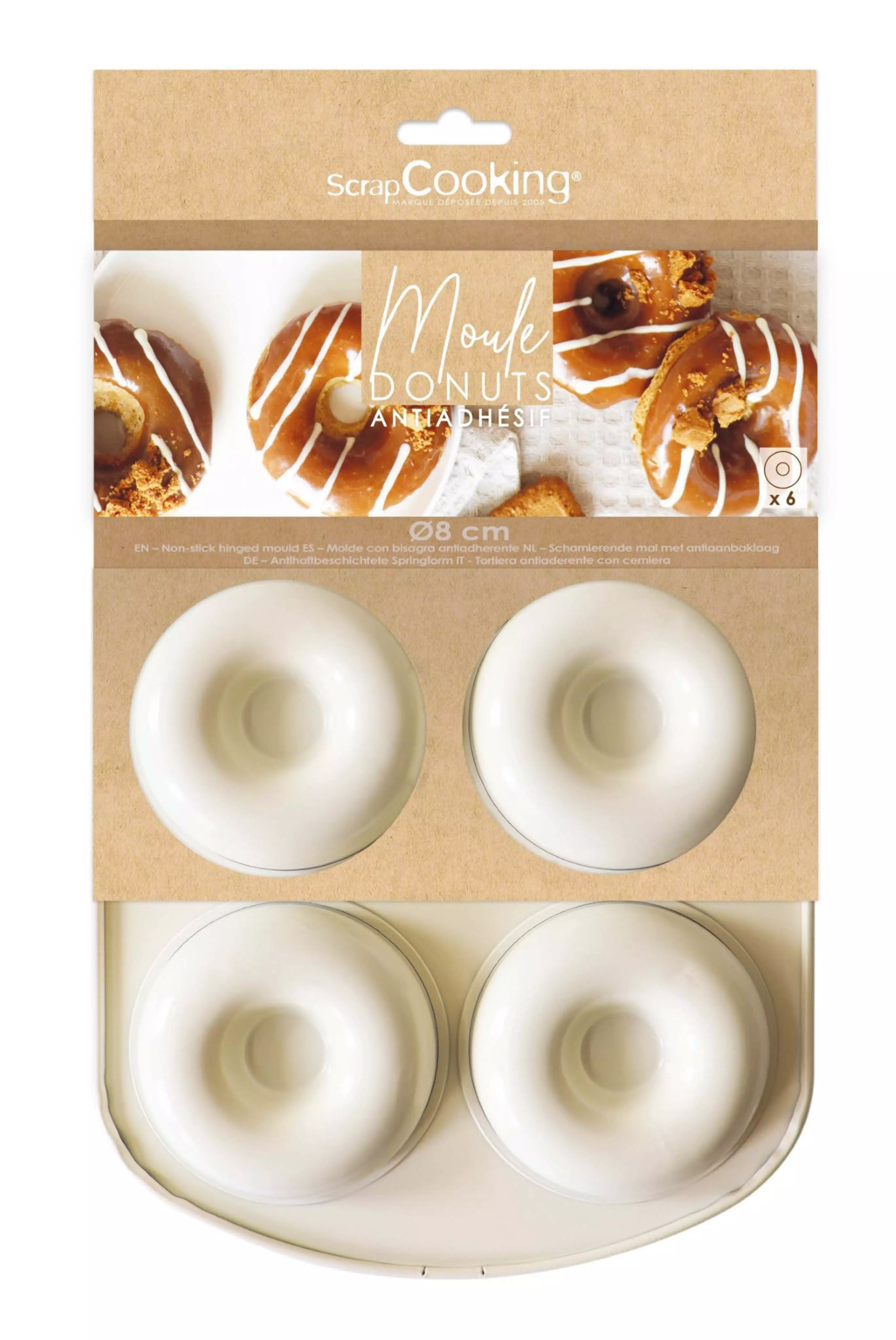 SCRAP COOKING 6er Silikon Donut Backformen – Spülmaschinengeeignet & Ofenfest