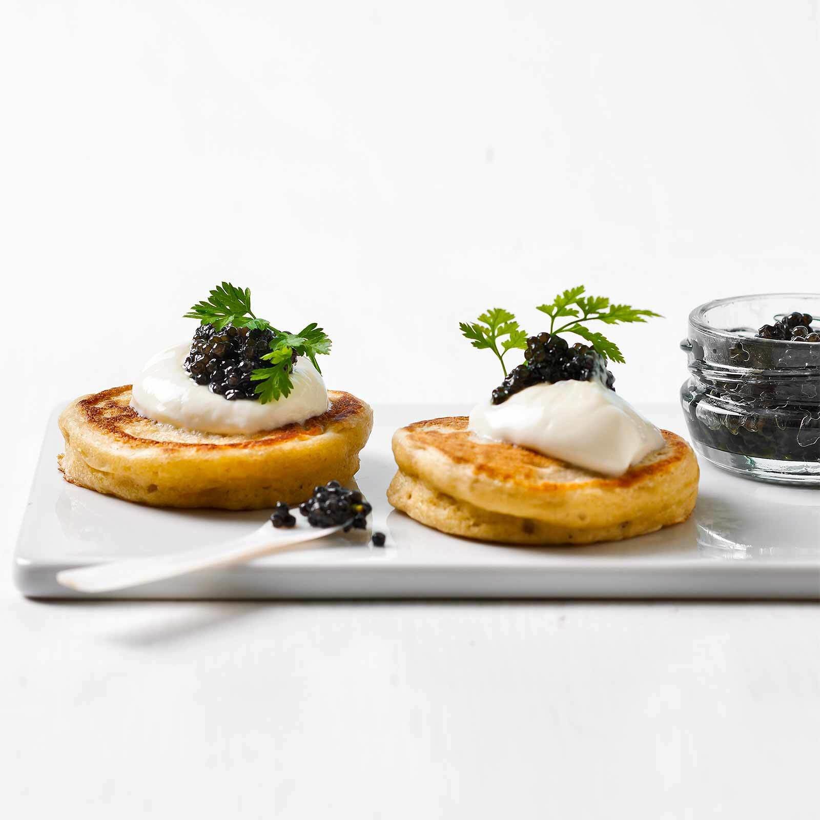 Blinis mit Kaviar