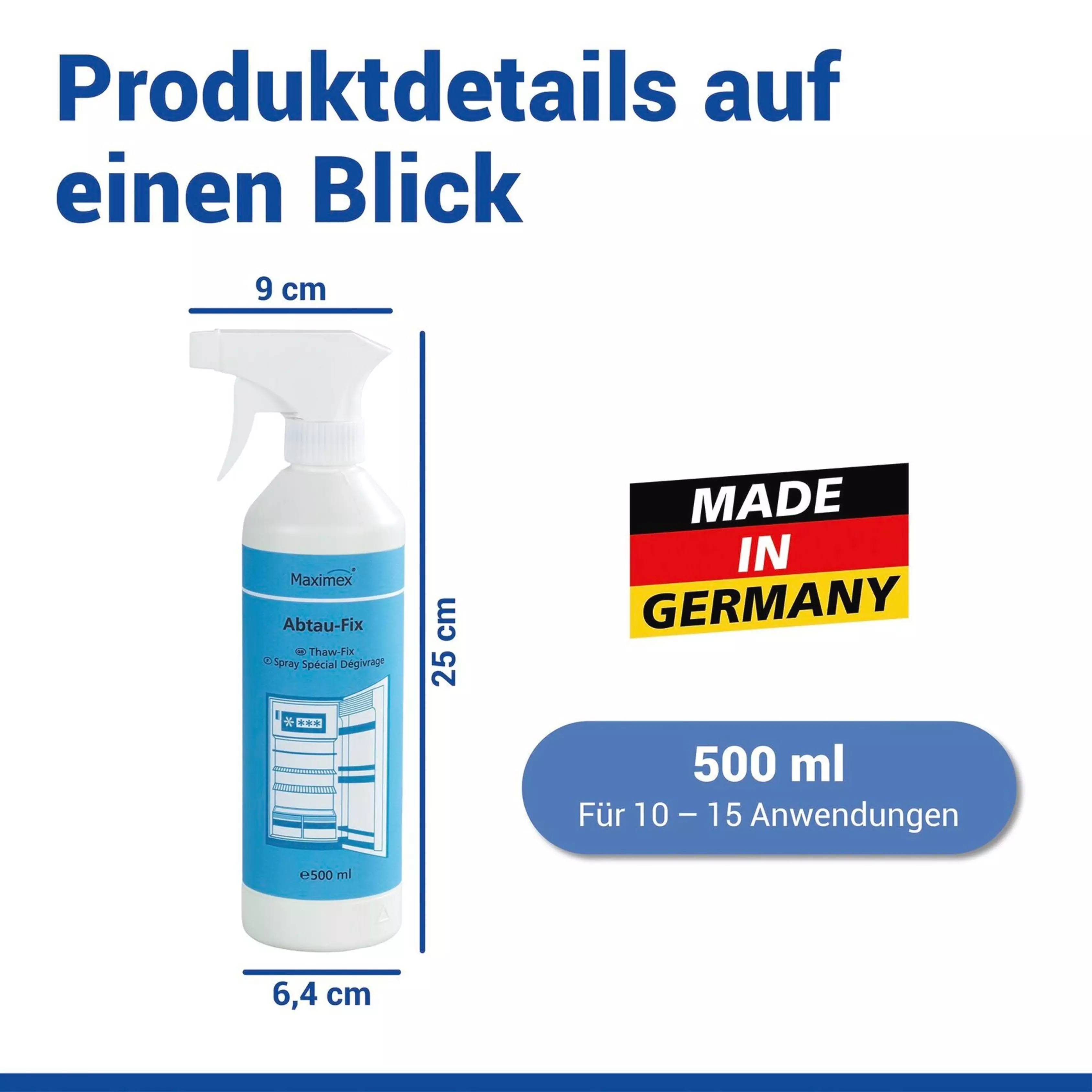 Abtauspray Abtaufix für Kühl- und Gefrierschrank