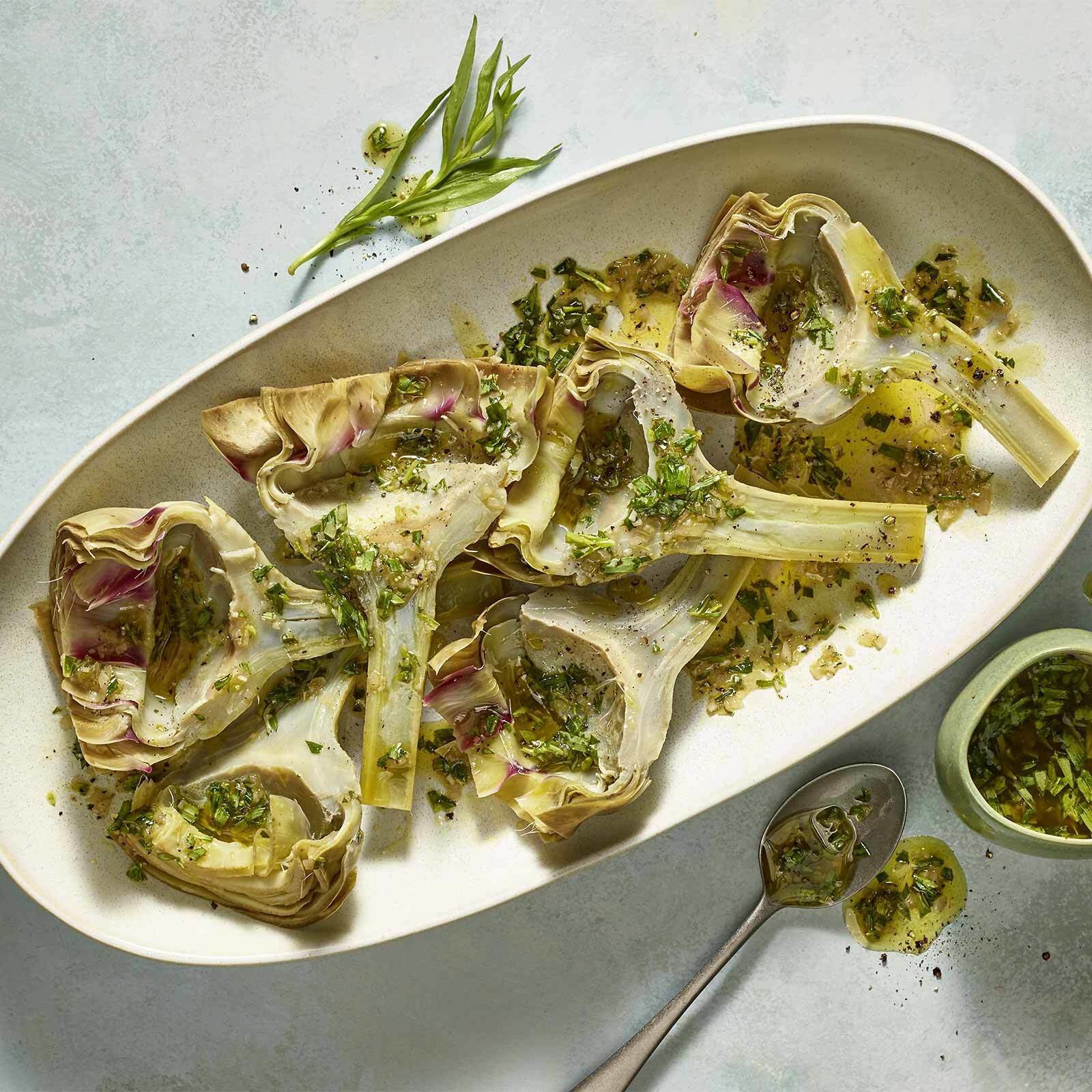 Artischocken mit Vinaigrette