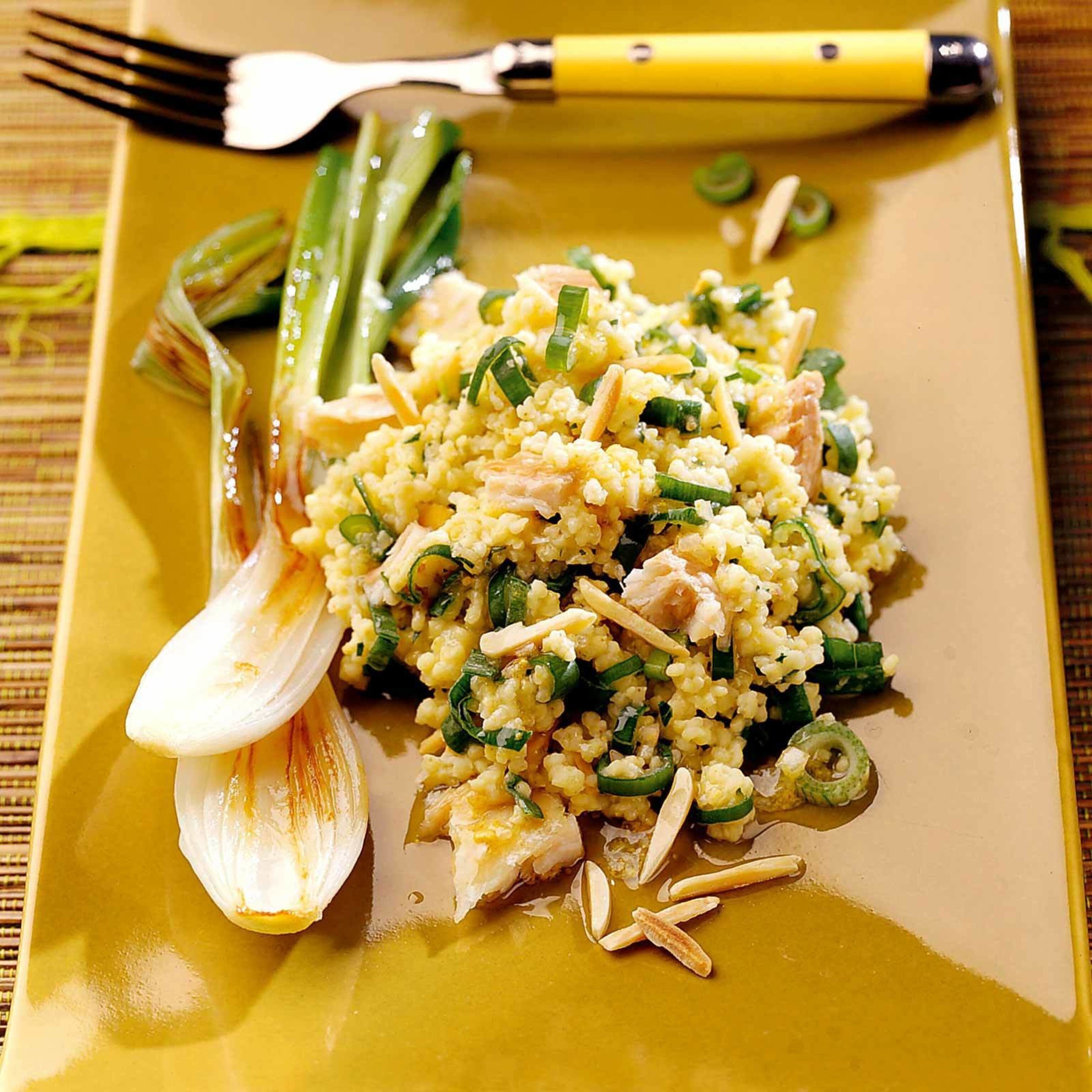 Bundzwiebel-Hirse-Salat