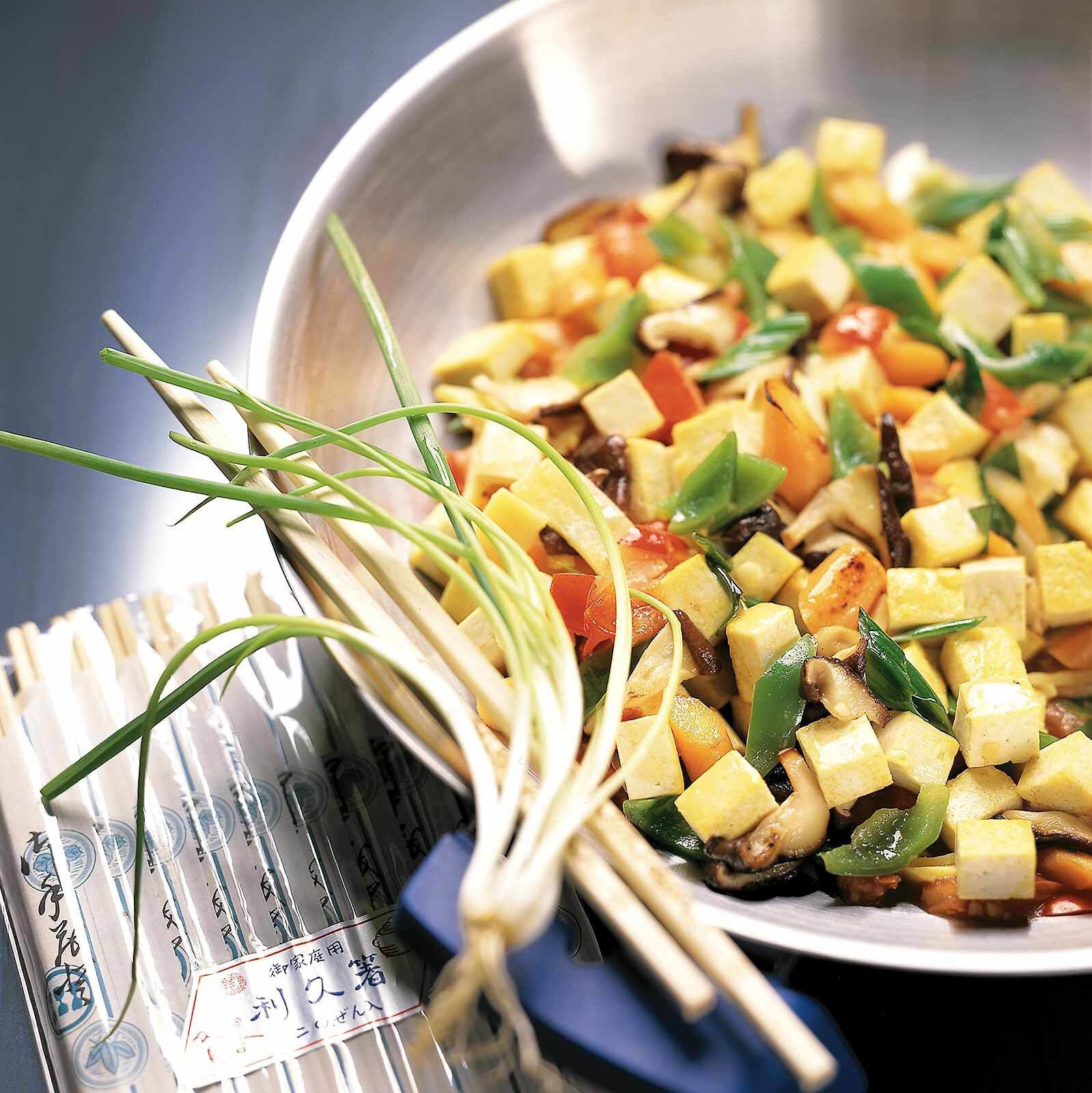Tofu-Gericht mit Gemüse (Xihu Tofu)