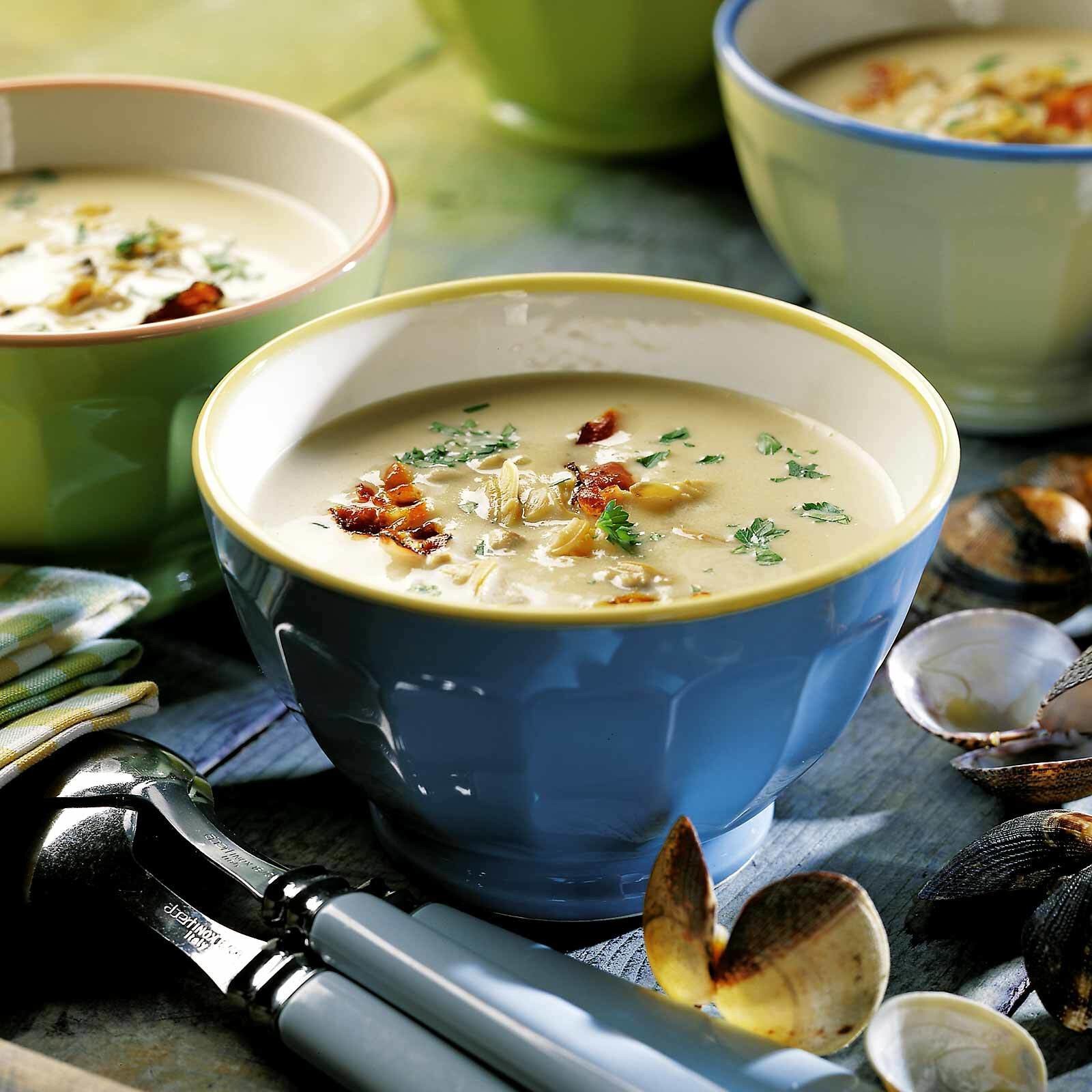Clam chowder (soupe aux clams)
