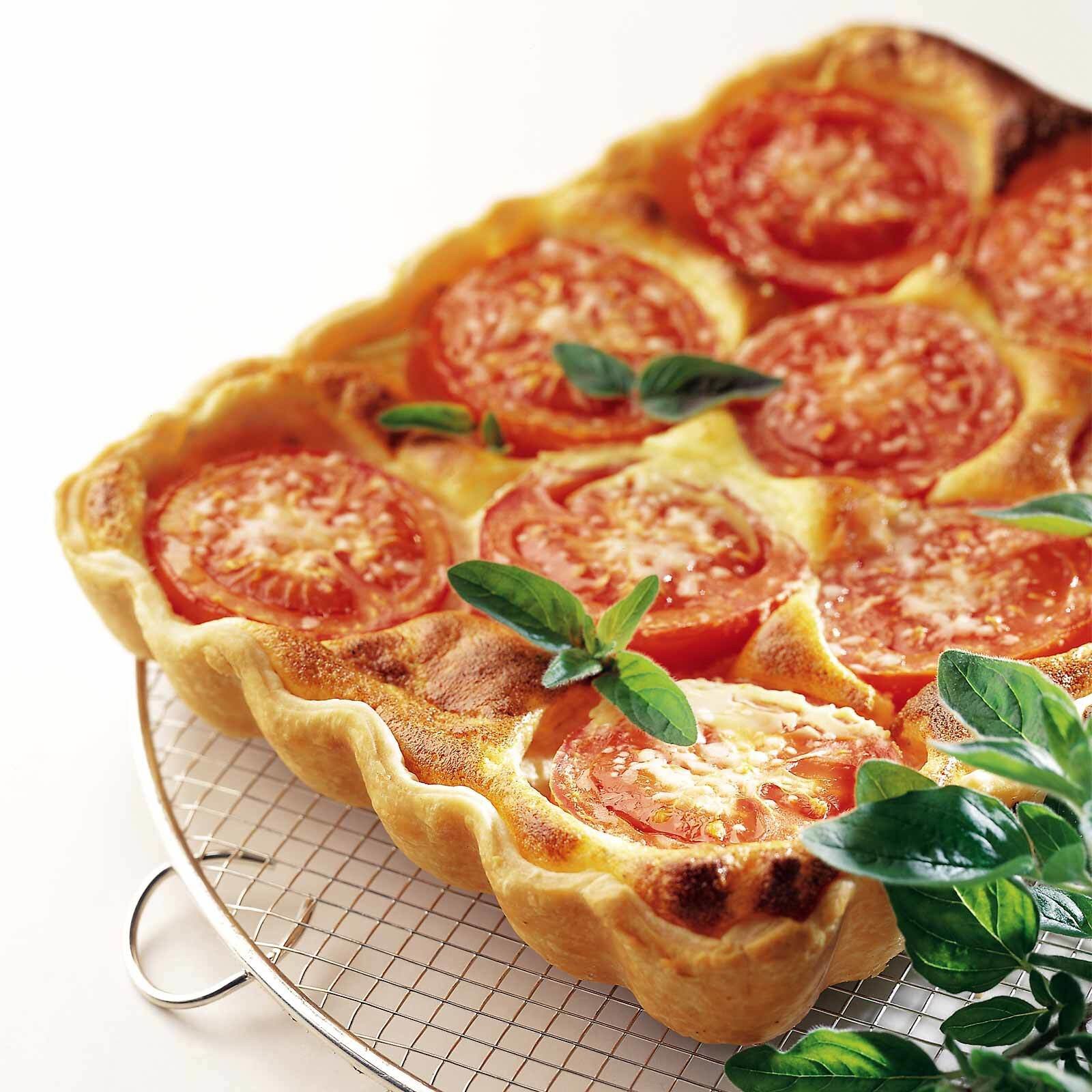 Tomatenwähe mit Quarkguss