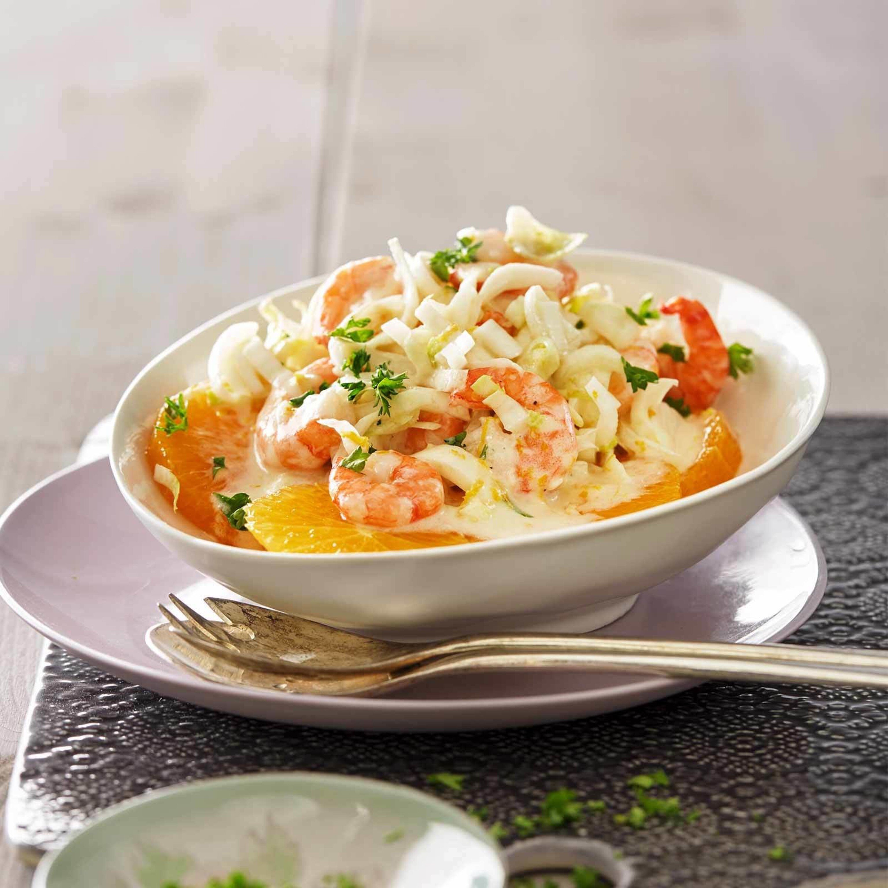 Salade d’endives aux crevettes