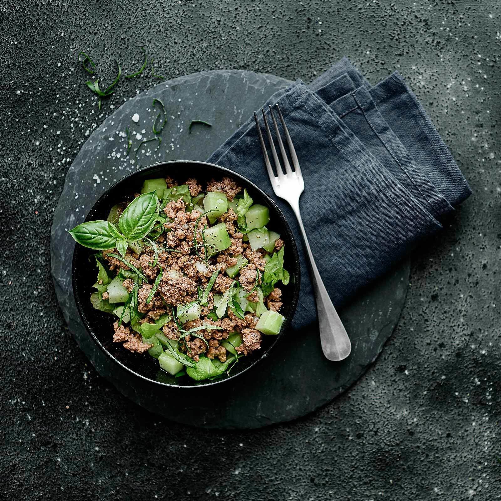 Hackfleisch-Salat