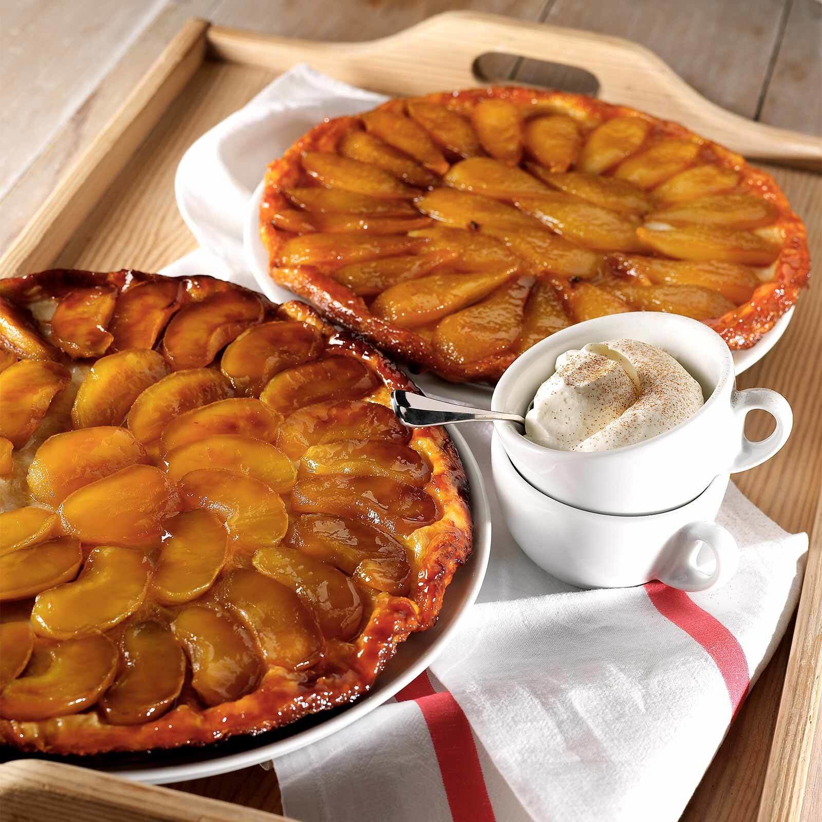 Tarte Tatin mit Zimtrahm