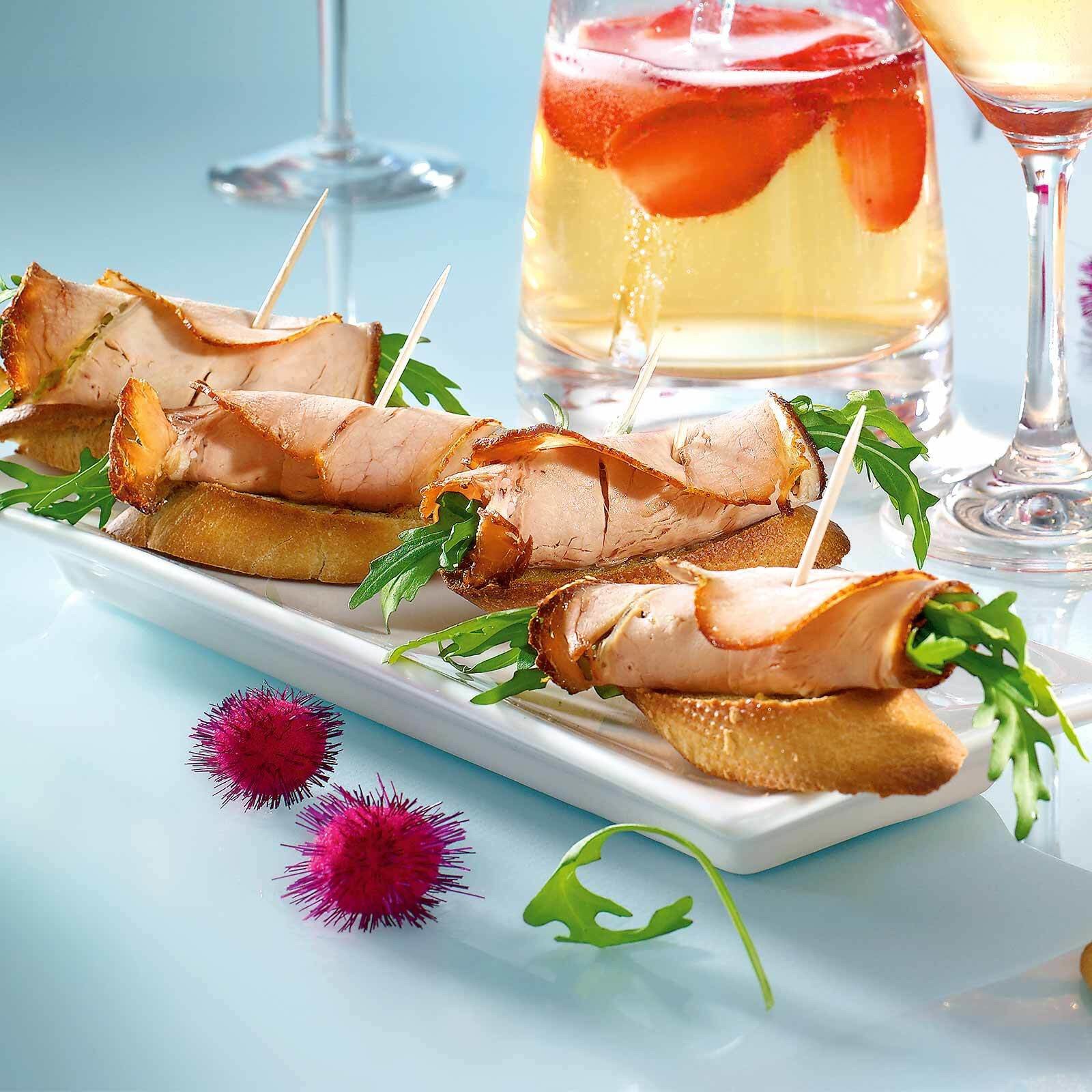 Crostini mit Kalbsbraten