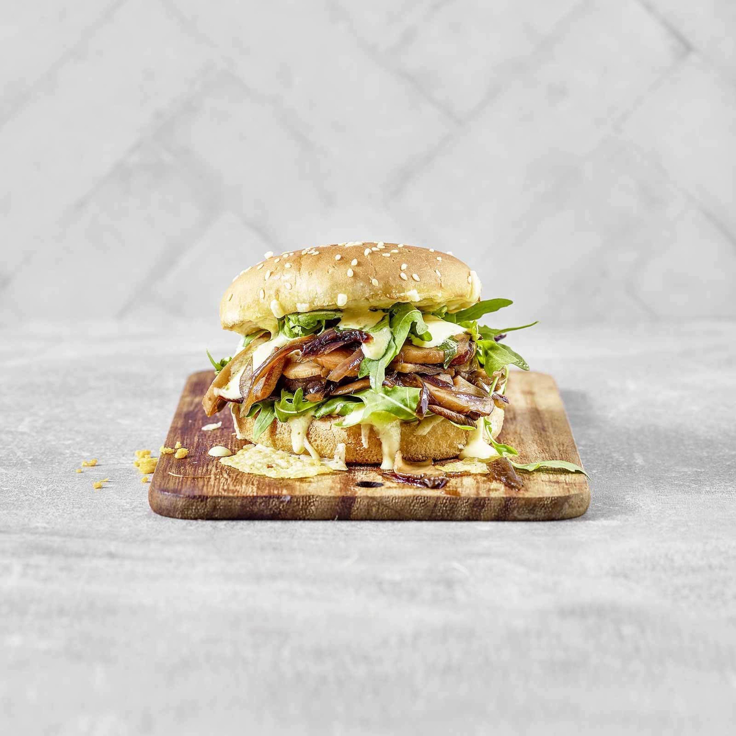 Burger aux pleurotes
