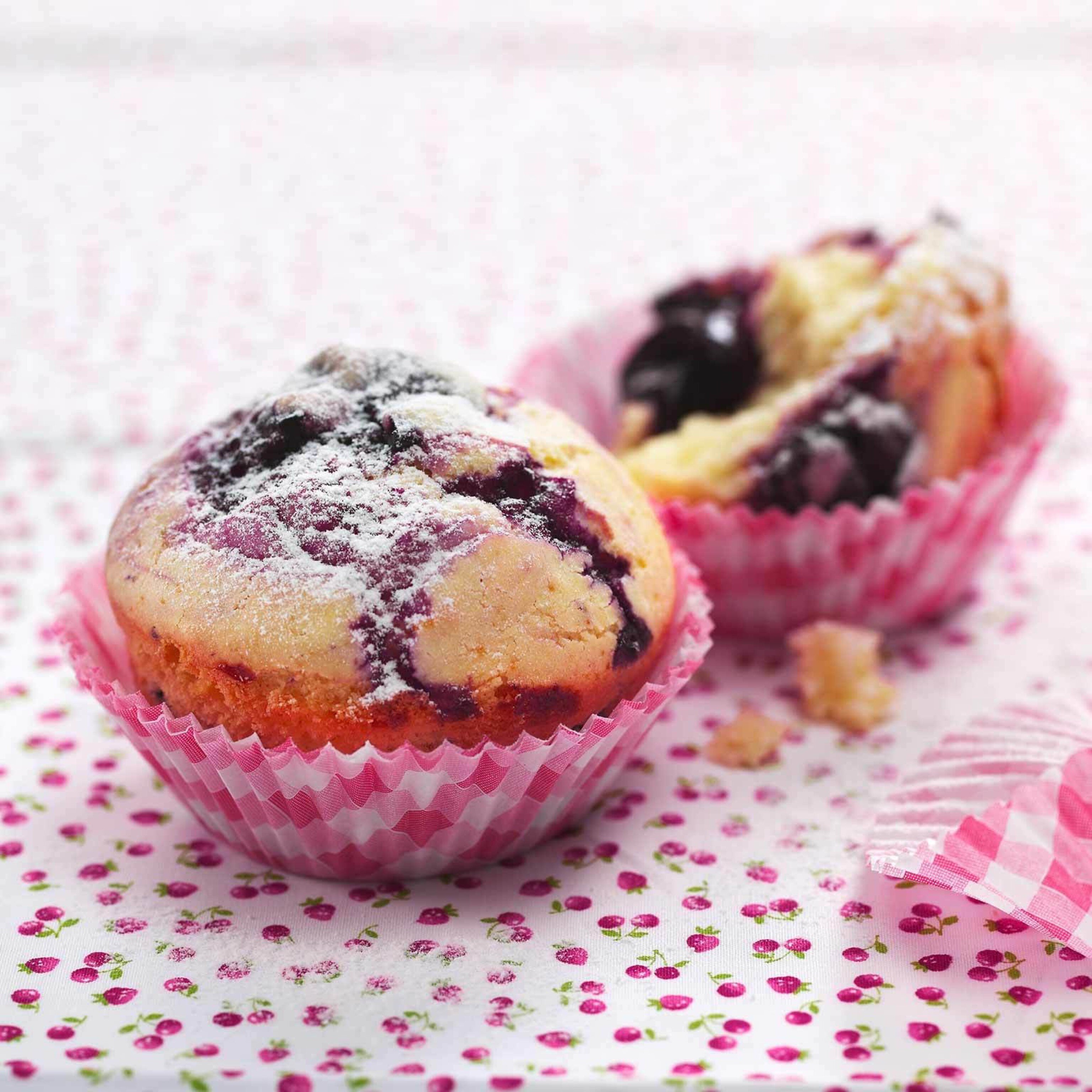 Muffins aux cerises