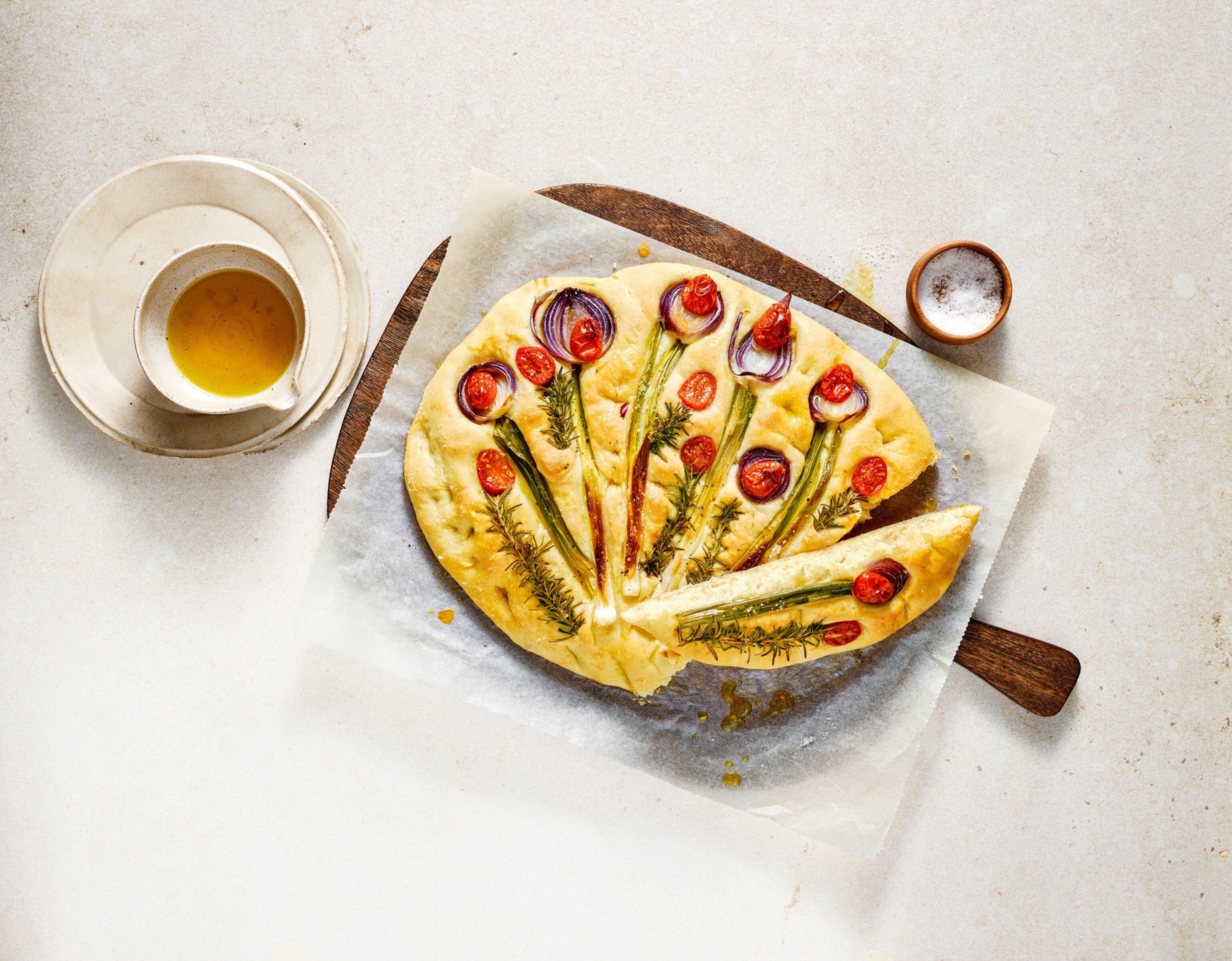 Blumen-Focaccia