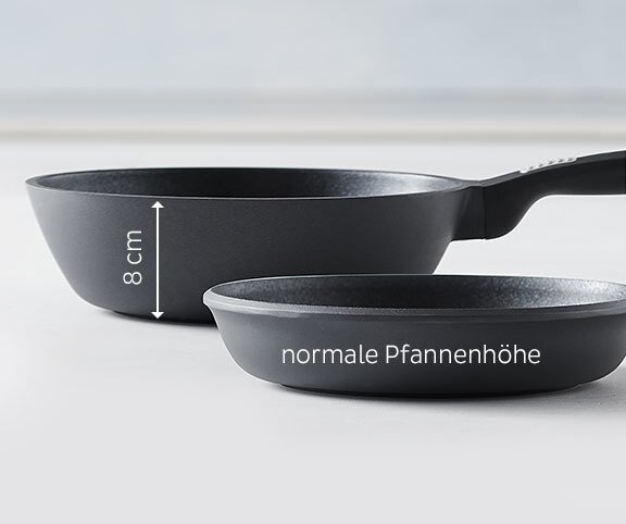 COFI 1453 Bratpfanne Aluguss 28 Cm Mit Hohem Rand 6,5 Cm Und Antihaft Fuer Alle Herdarten S0ie40cx