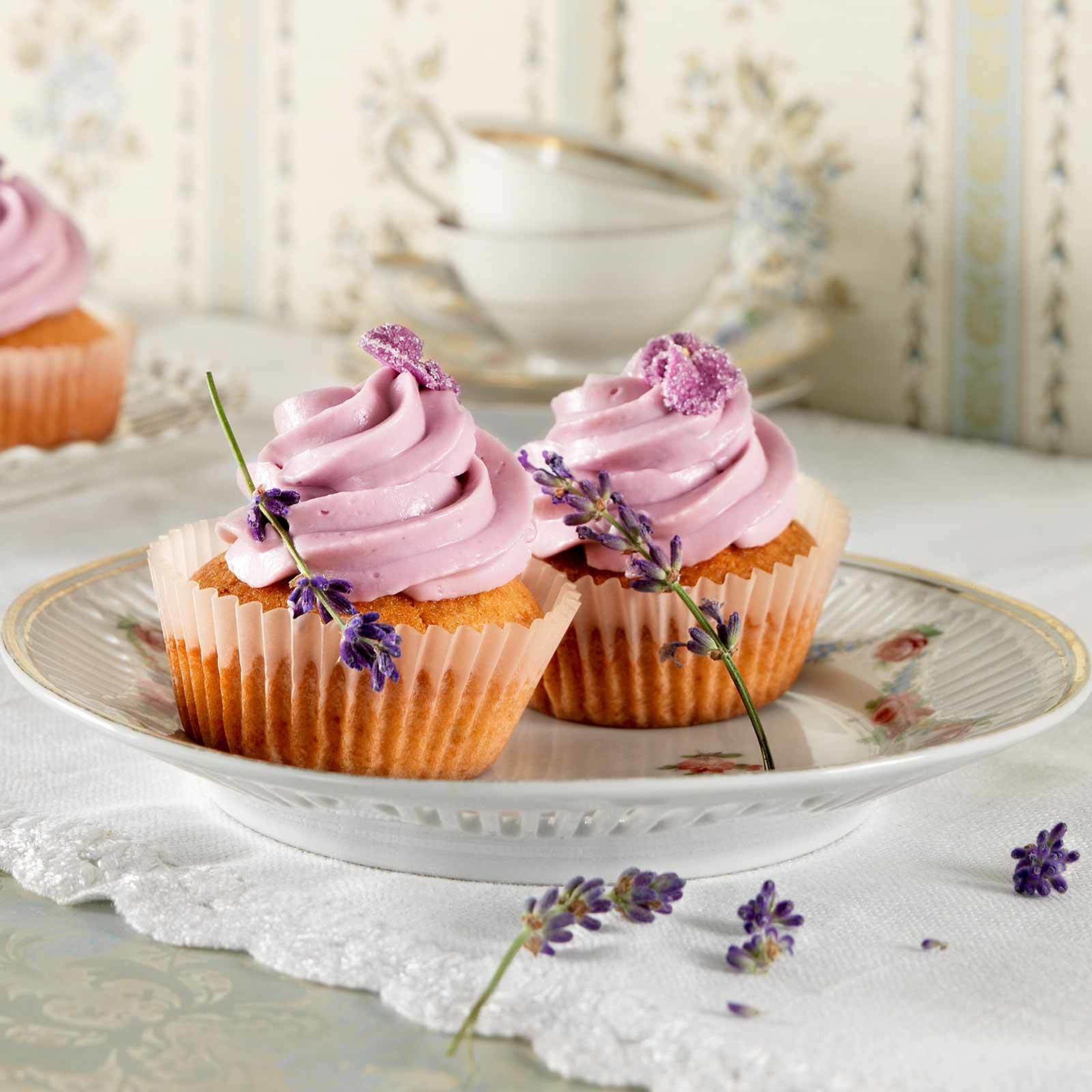 Lavendel-Cupcakes