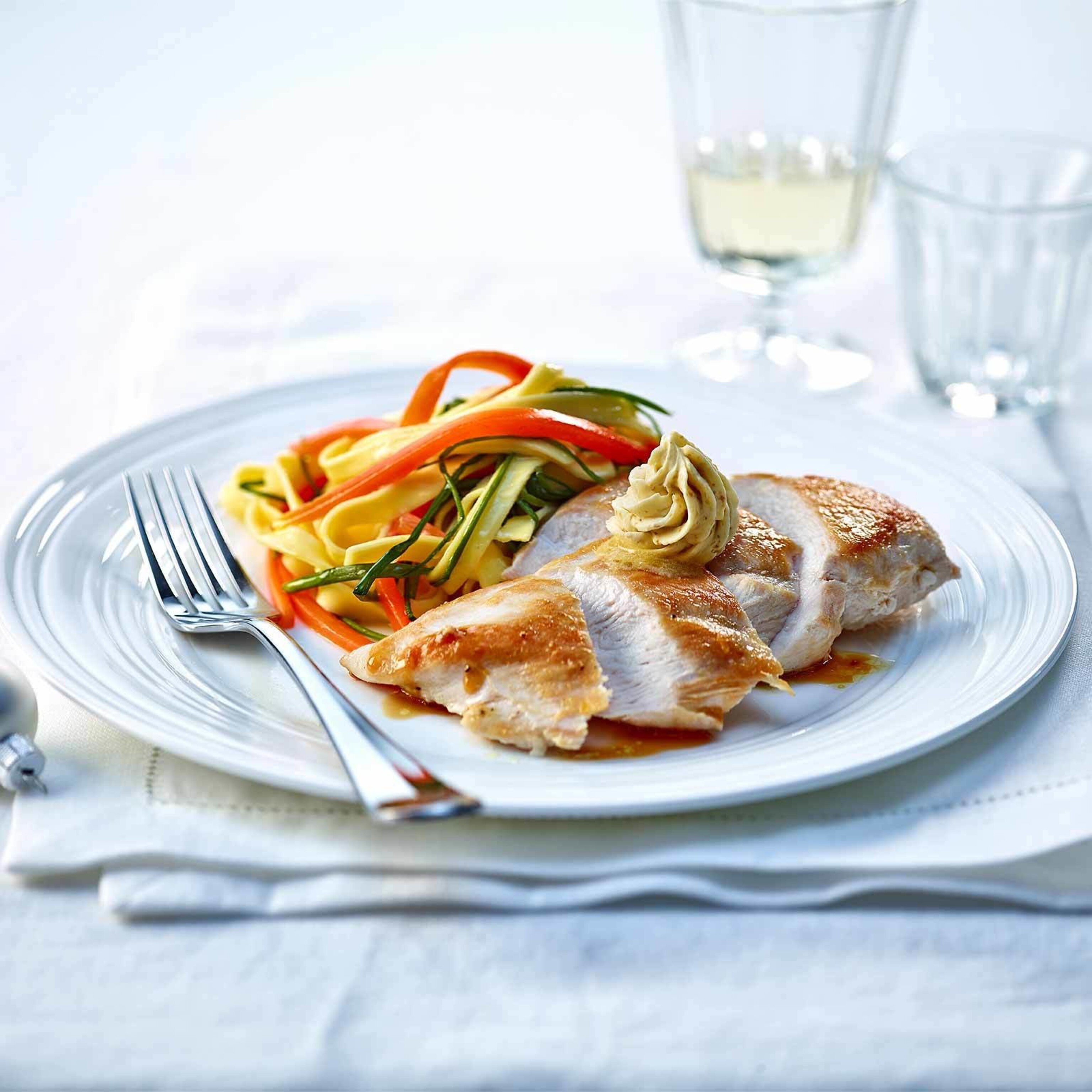 Pouletbrüstli mit Yuzu-Butter