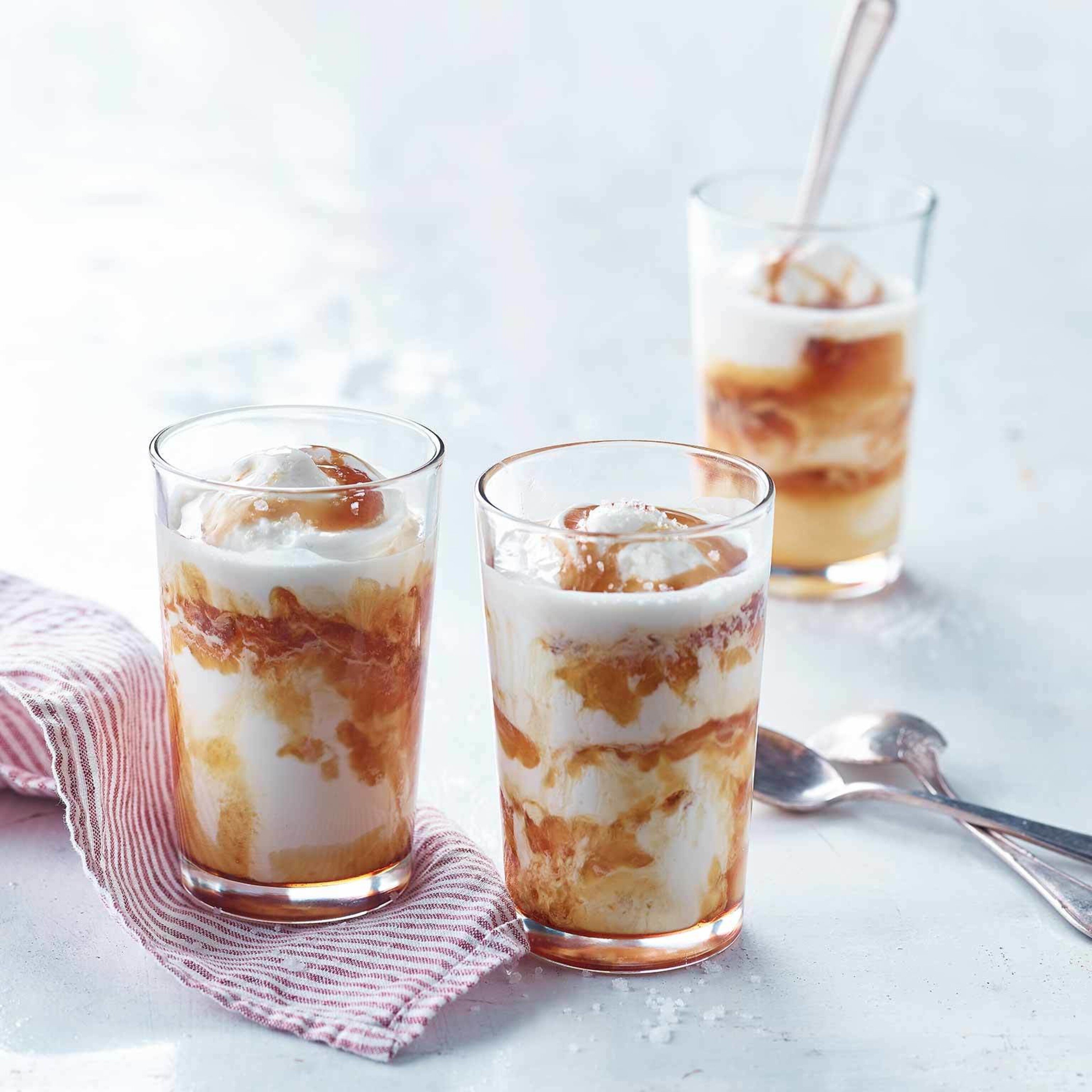Café glacé au caramel