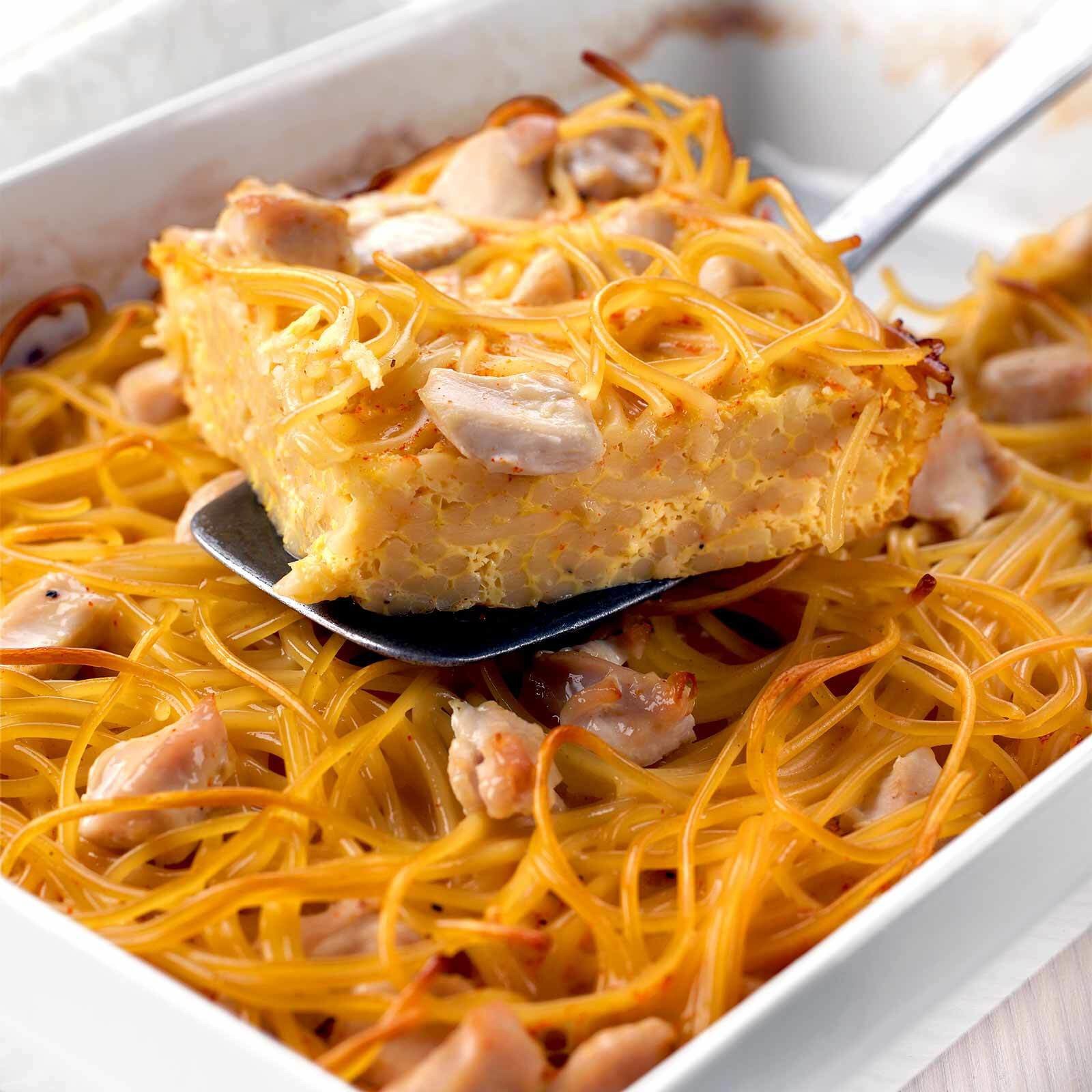 Spaghetti-Gratin