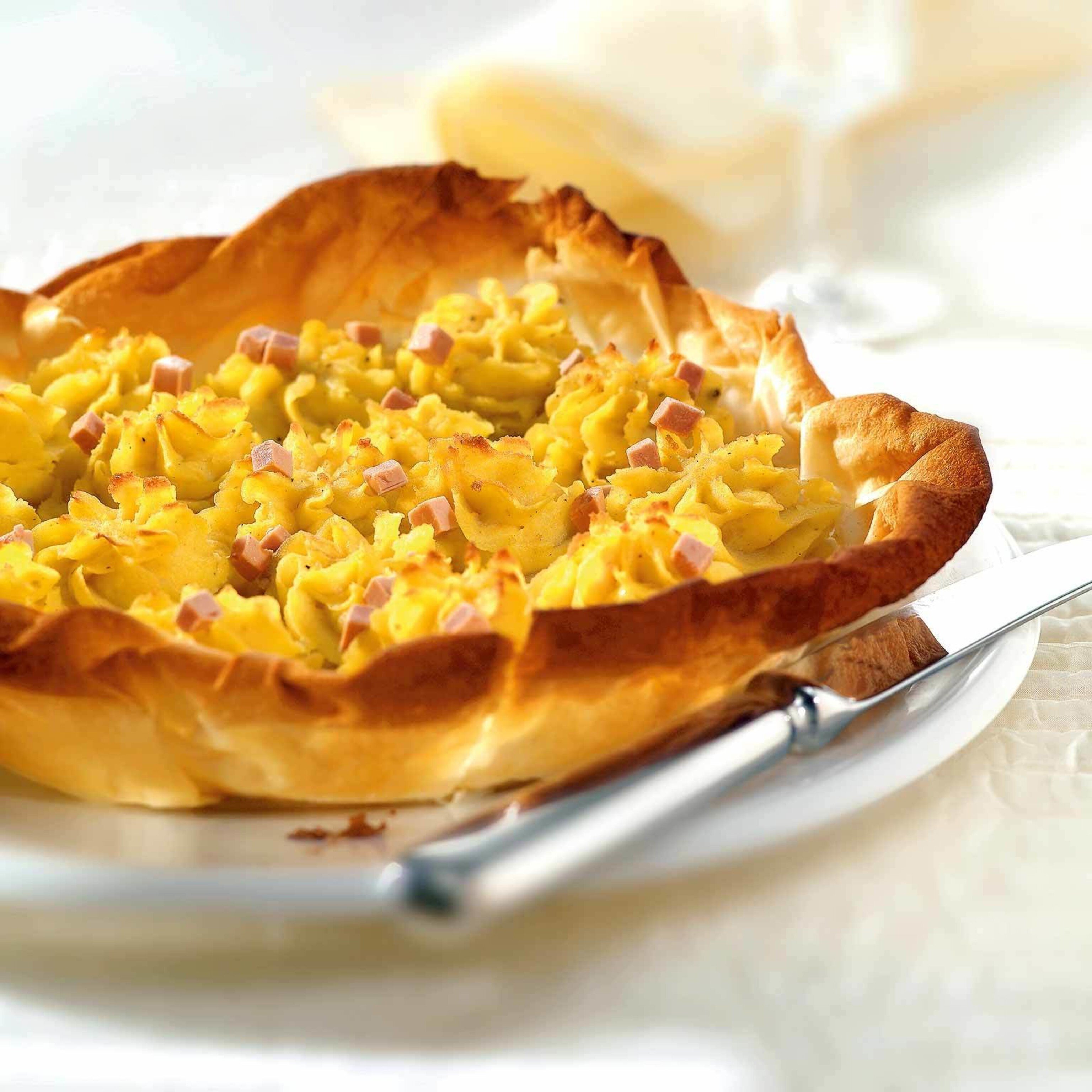 Kartoffelkuchen mit Gänseleber