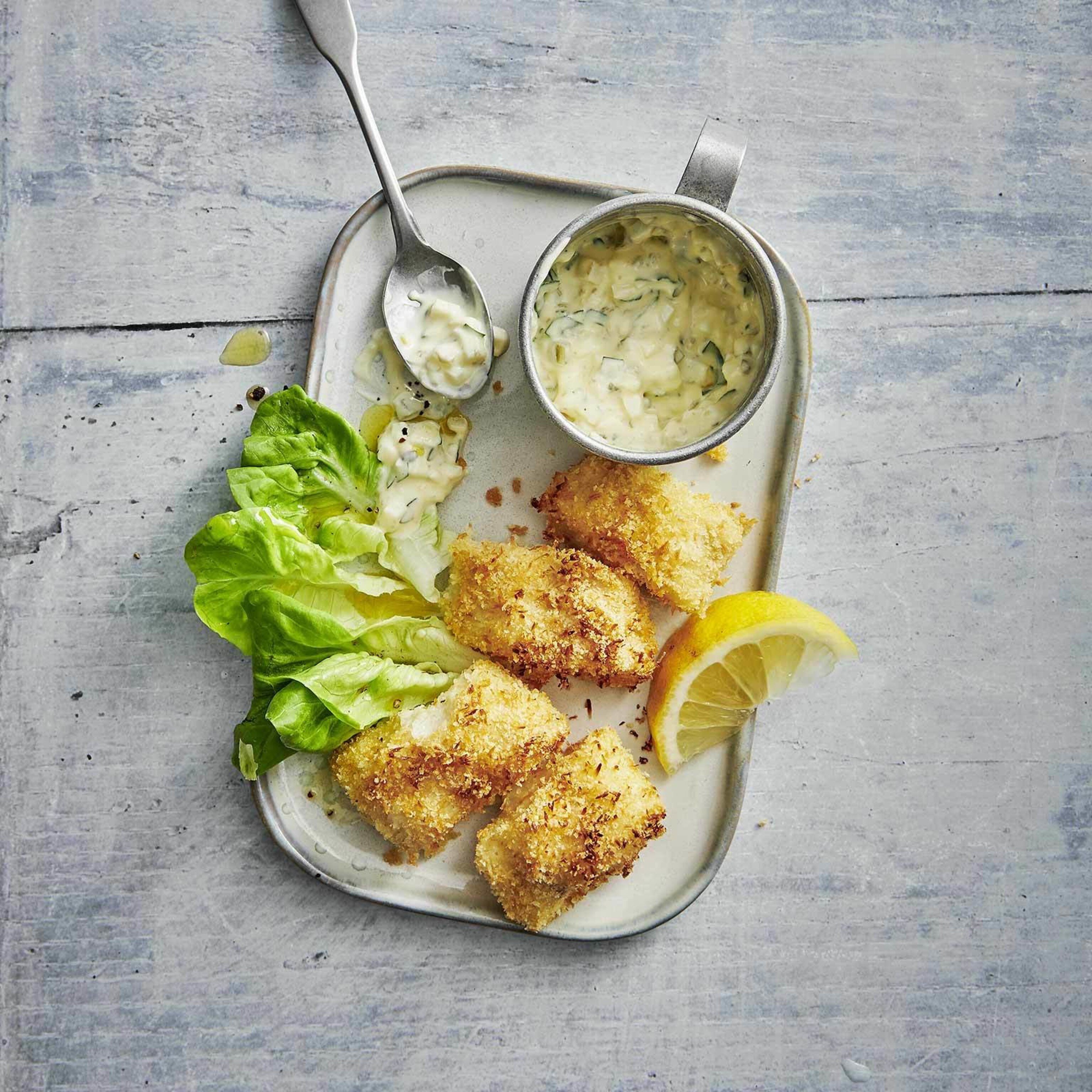 Airfryer Fischknusperli mit Tartarsauce