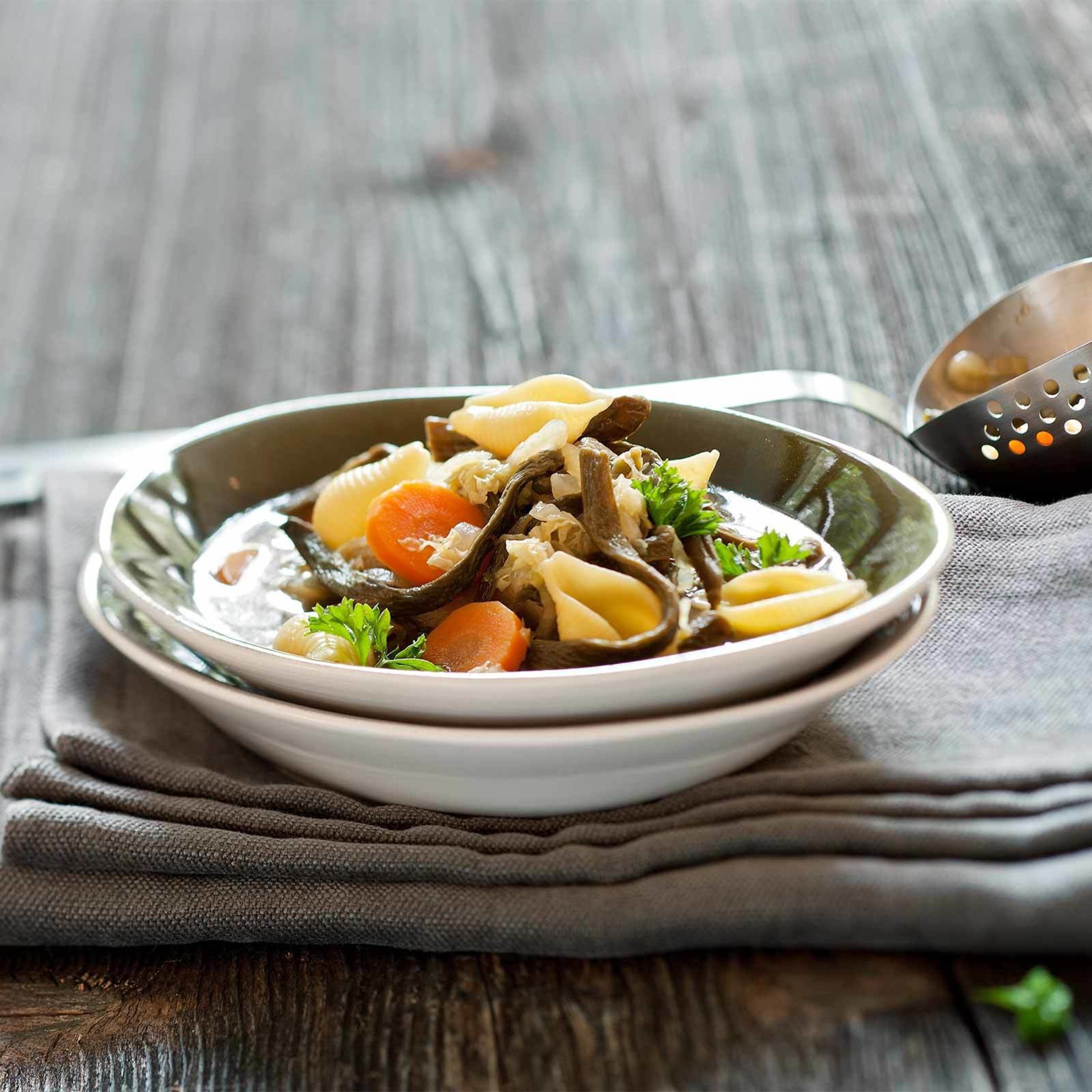 Minestrone au chou chinois