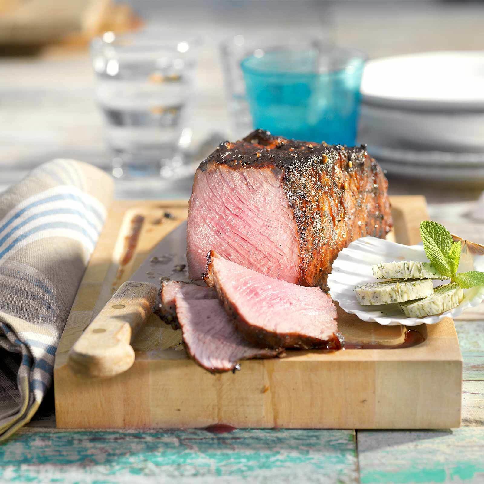 Rindshohrücken in Bier-Pfeffer-Marinade
