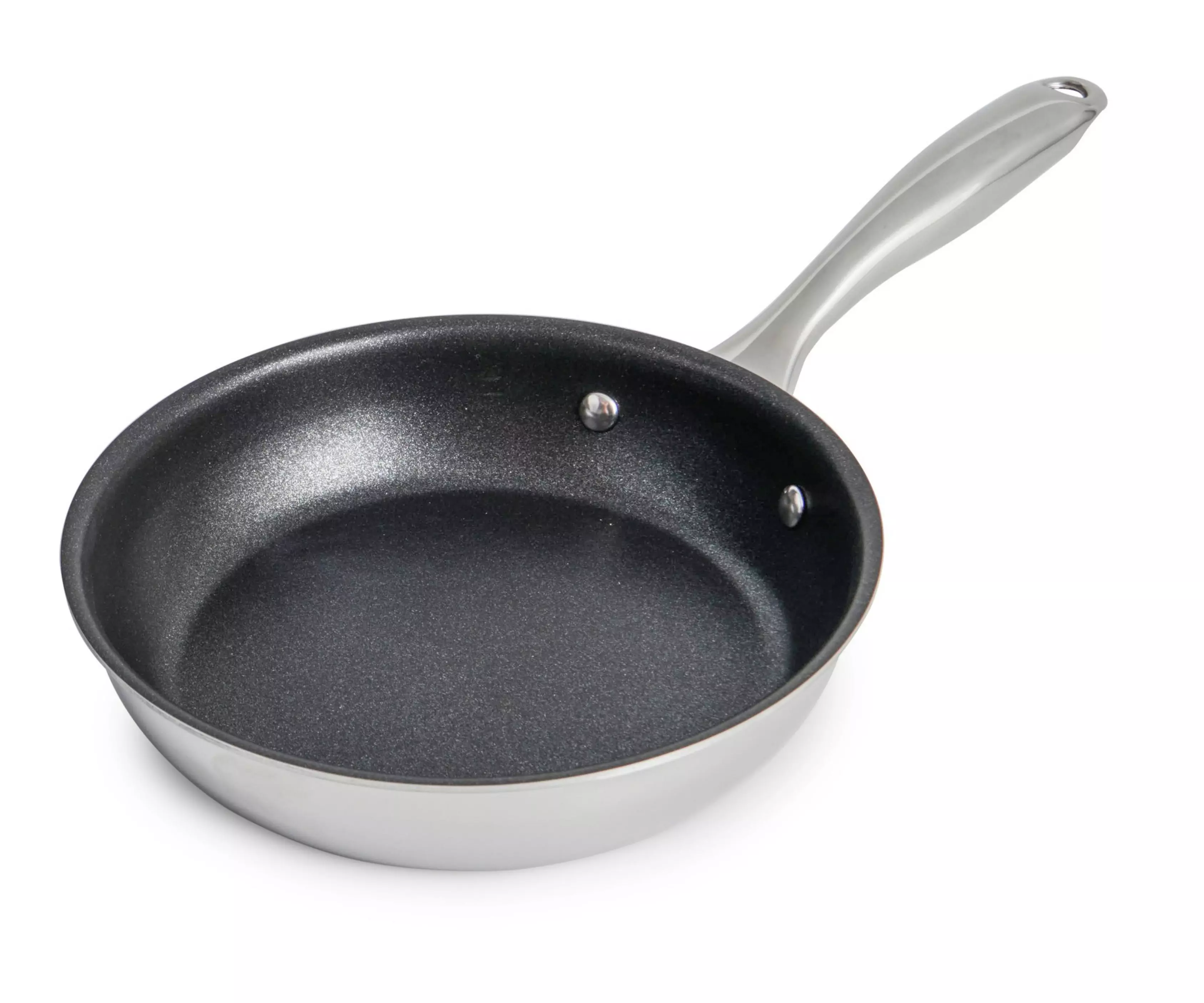 KUHN RIKON Silver Star Bratpfanne / Pfanne Beschichtet Aus Edelstahl Mit Antihaftbeschichtung, 20 Cm, Für Alle Herdarten Inkl. Induktion, Für Schonendes Braten