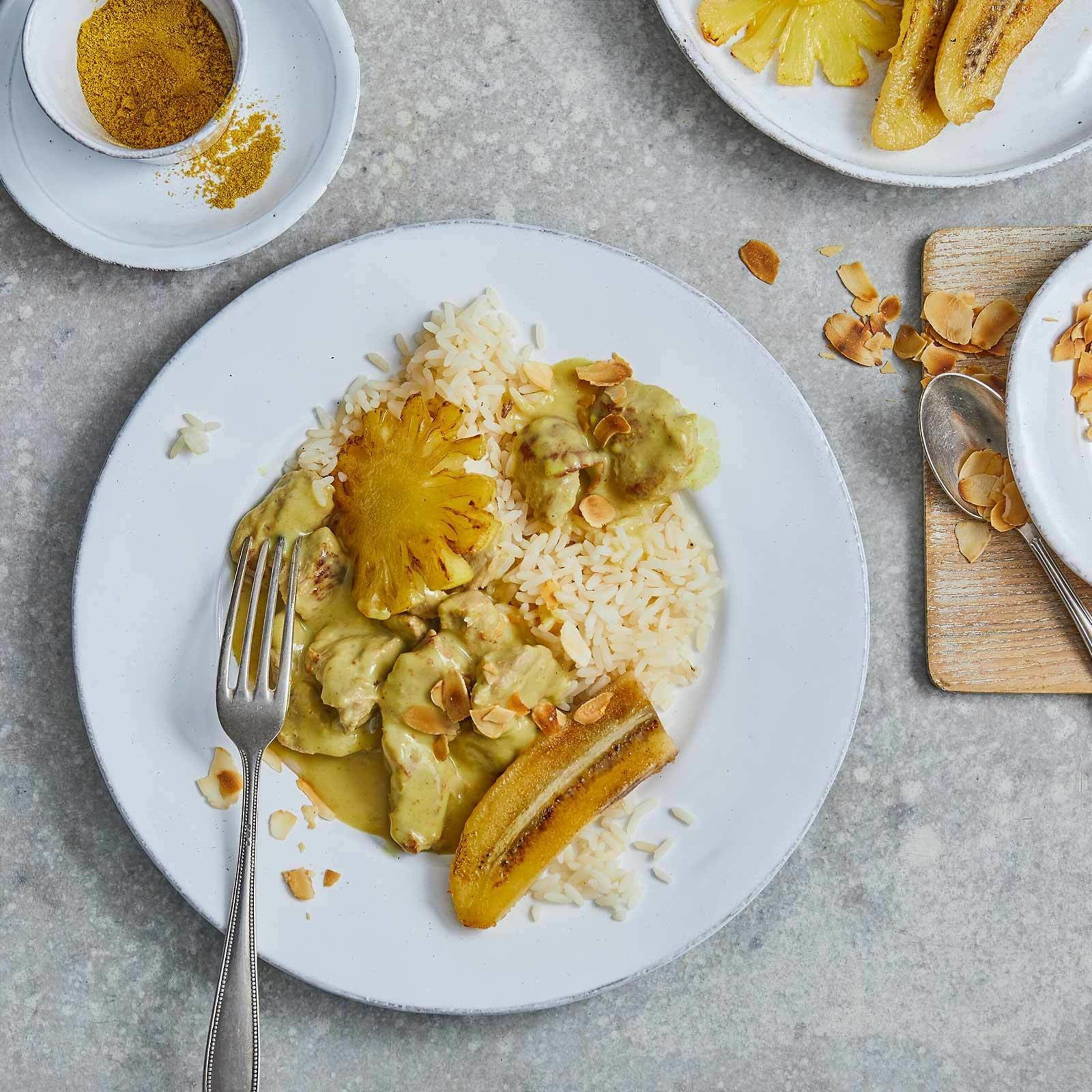 Riz Casimir à l’émincé de veau