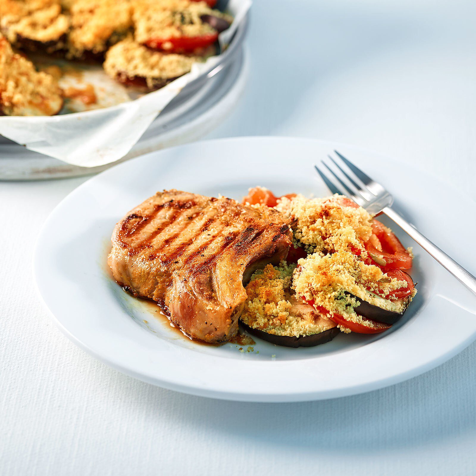 Koteletts mit Sommergemüse