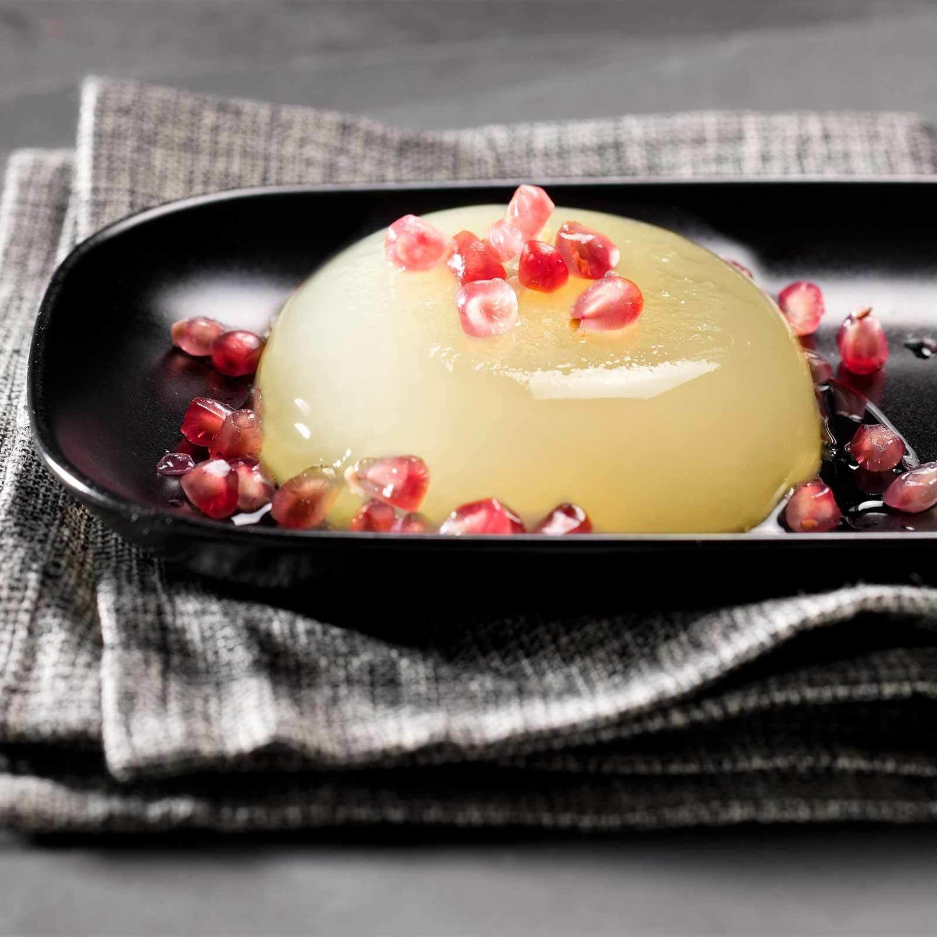 Kokos-Jelly mit Granatapfel