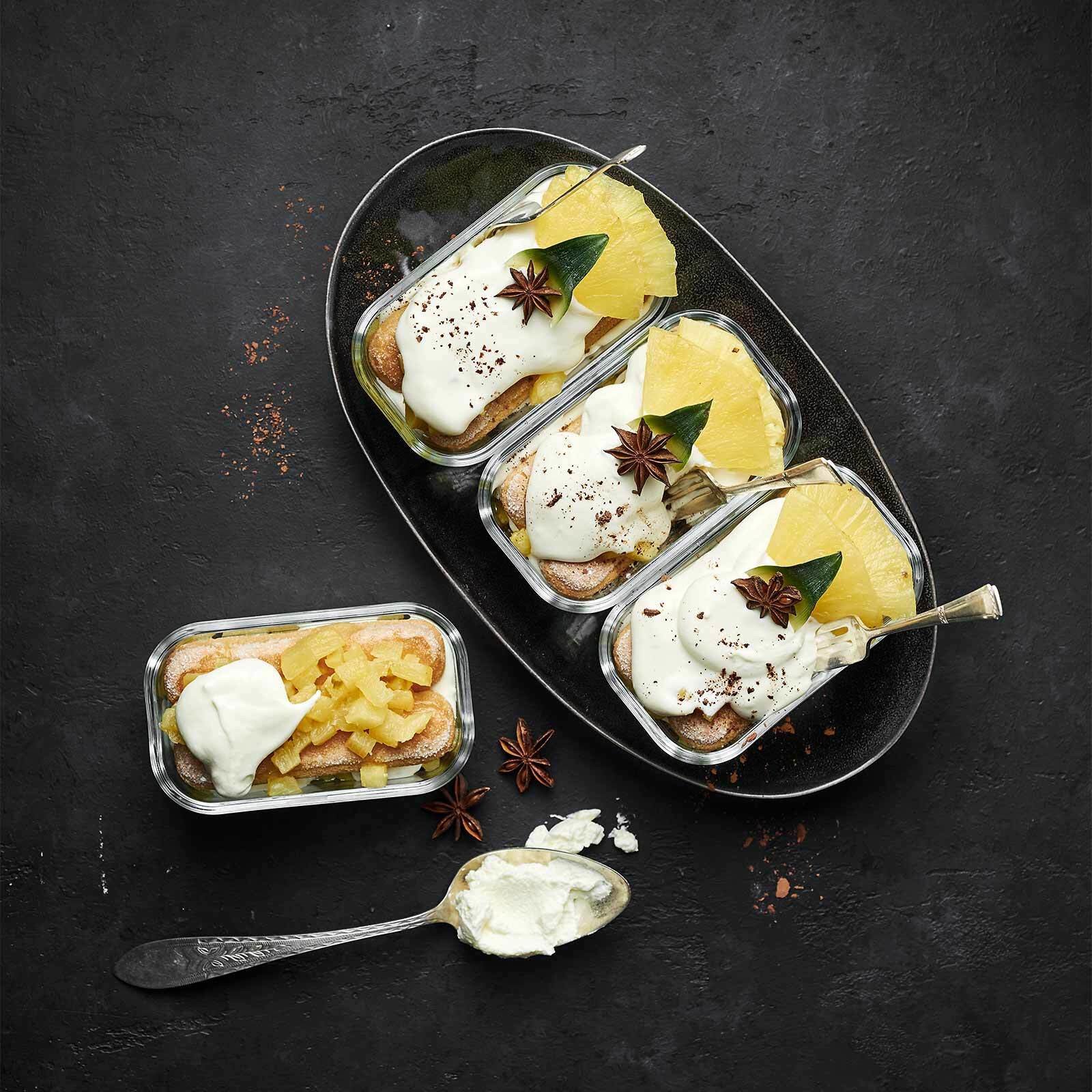 Ananas-Tiramisu mit Sternanis