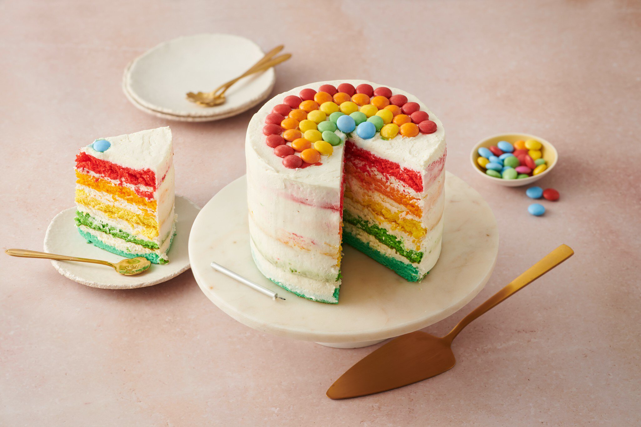 Gâteau arc-en-ciel