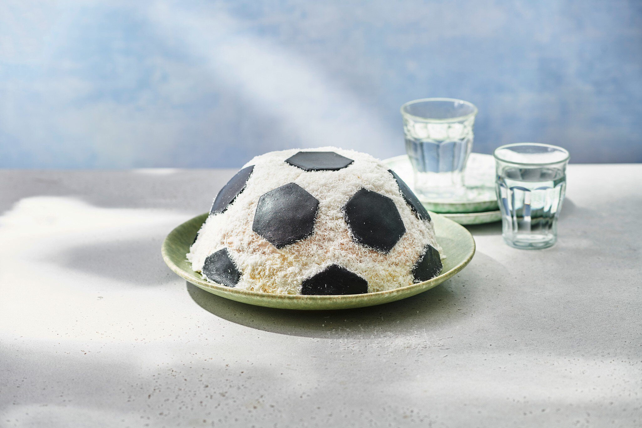 Ballon de football coco-vanille