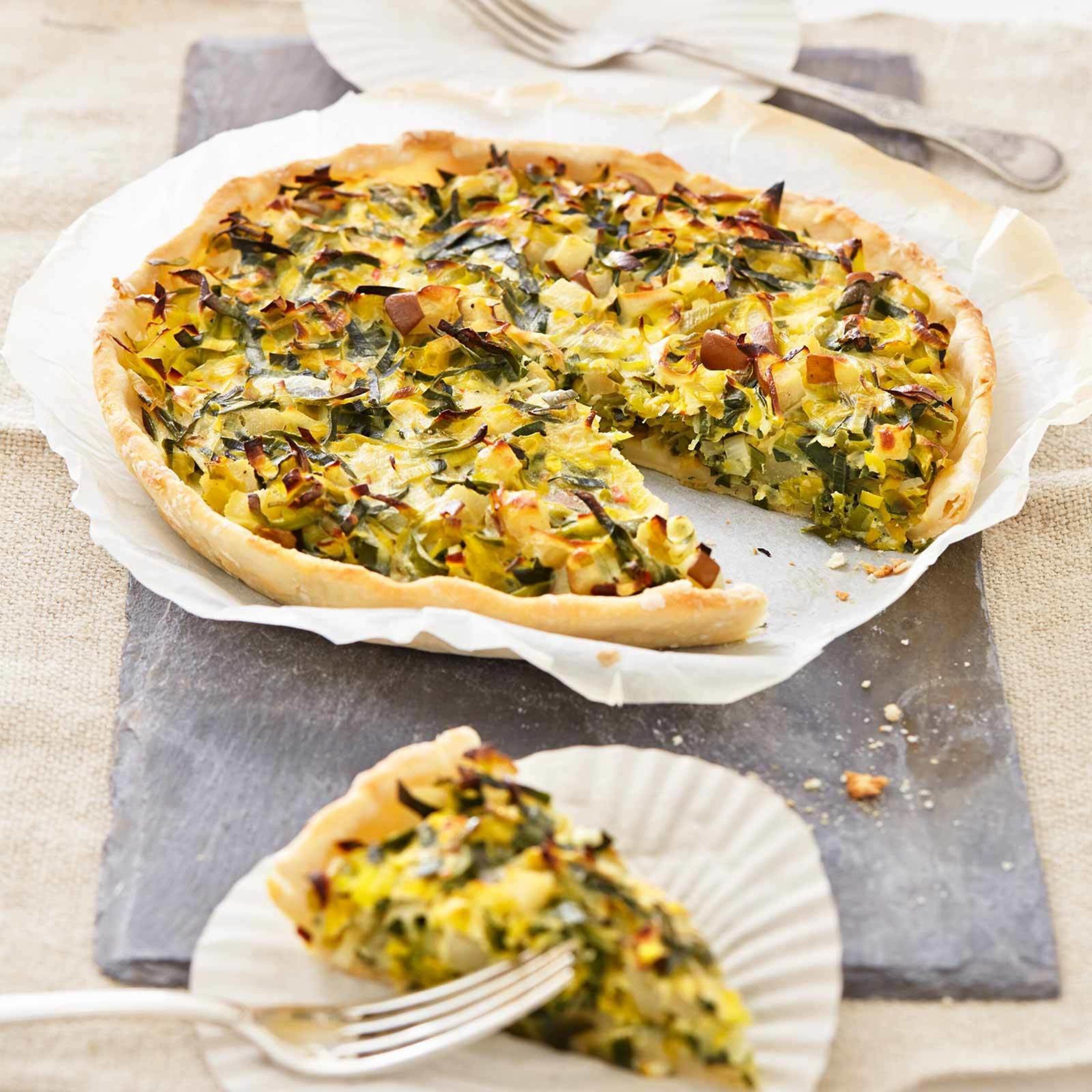 Birnen-Lauch-Wähe mit Chili