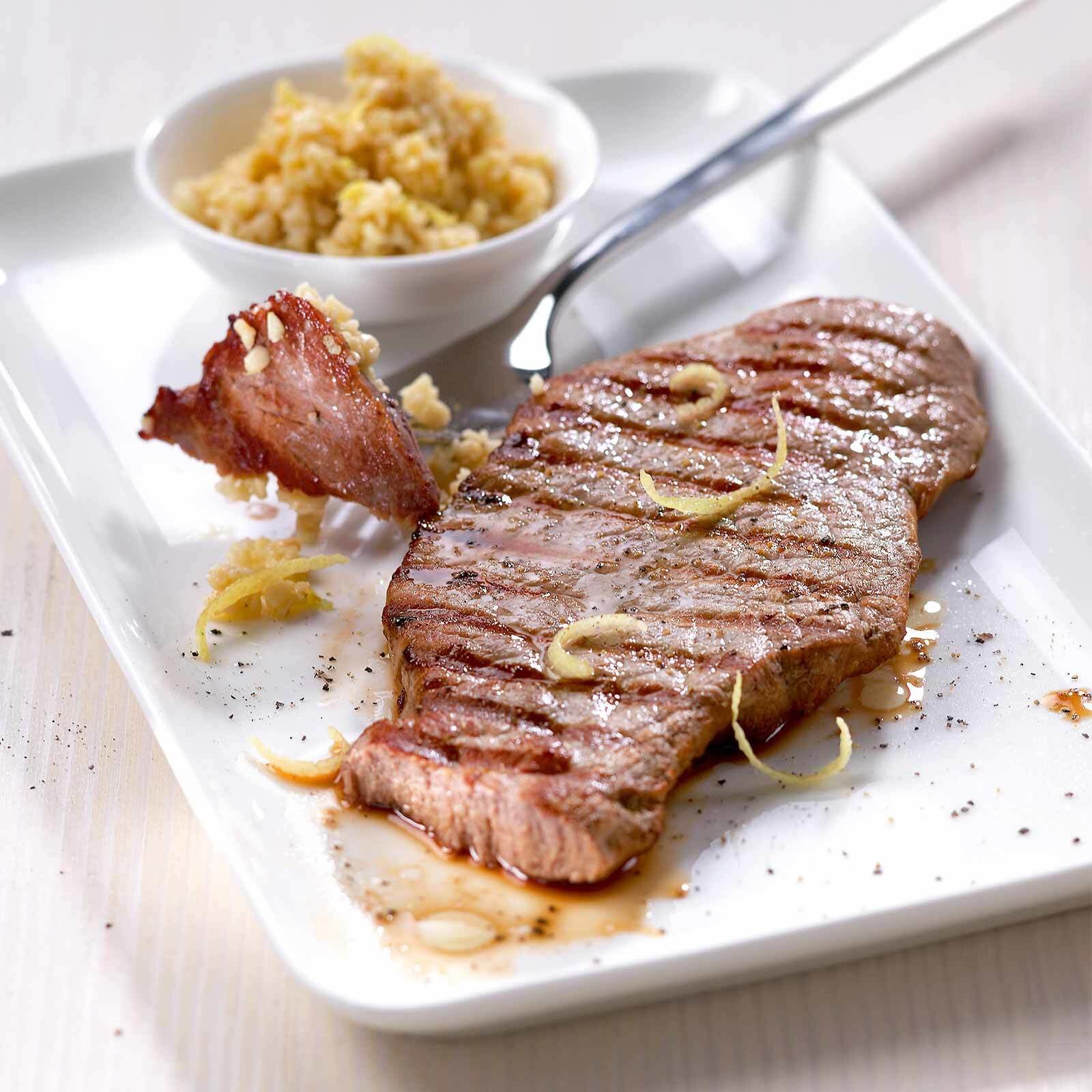 Grillplätzli mit Zitronenpesto