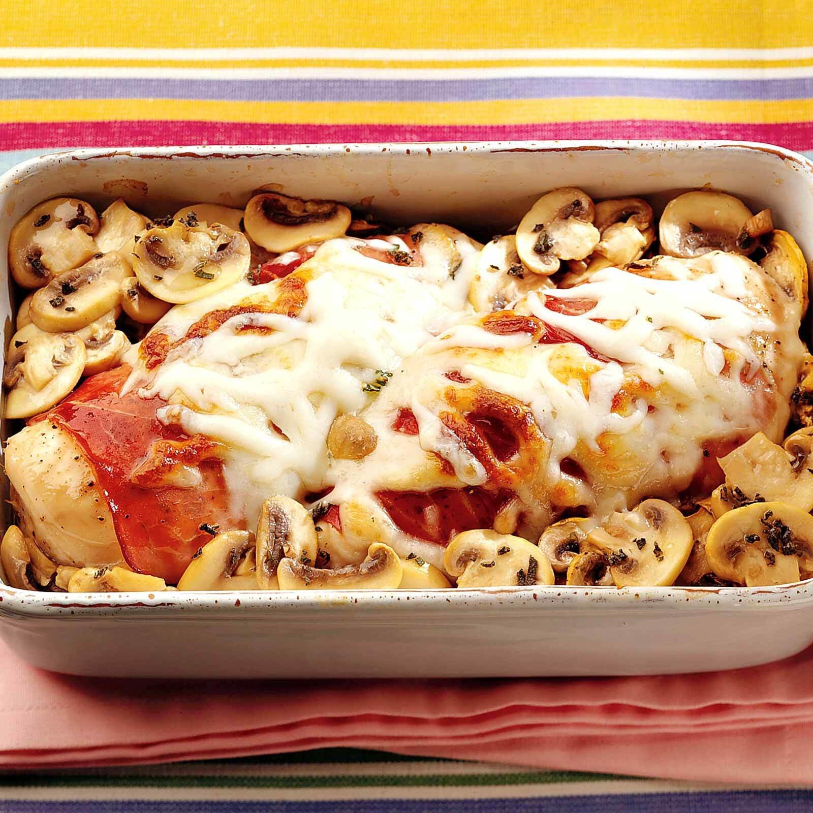 Blancs de poulet gratinés